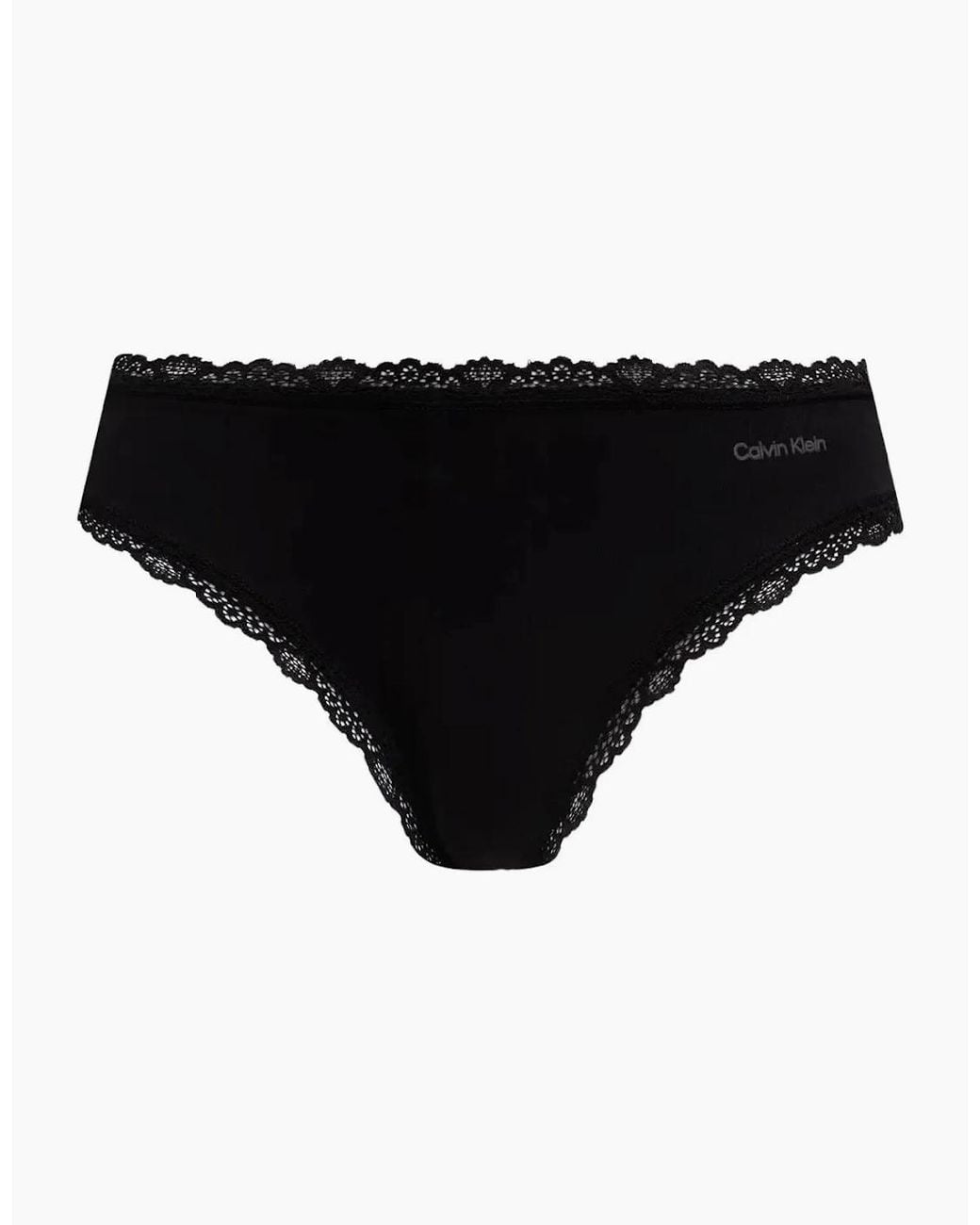Calvin Klein Gray 2-Pack Modern Cotton Lace Bikini Briefs, Heather