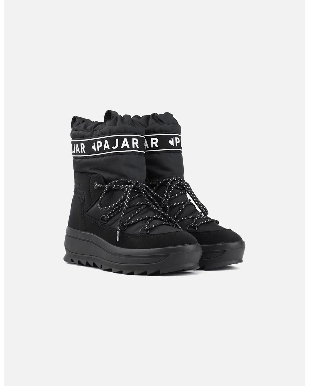 Pajar Black Galaxy Pull On Waterproof Snow Boot
