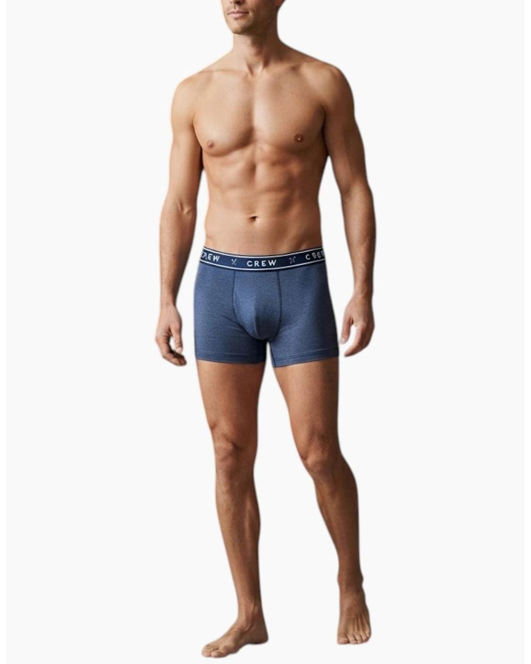 Crew Blue Boxer Assorted 3Pack Cotton Underwear for men