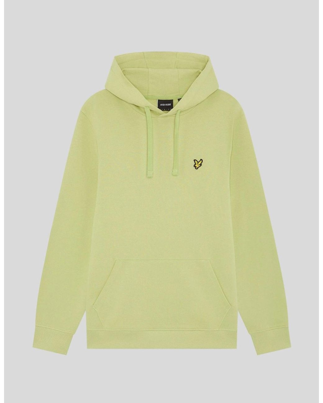 Lyle & Scott Green Loopback Cotton Hoodie for men