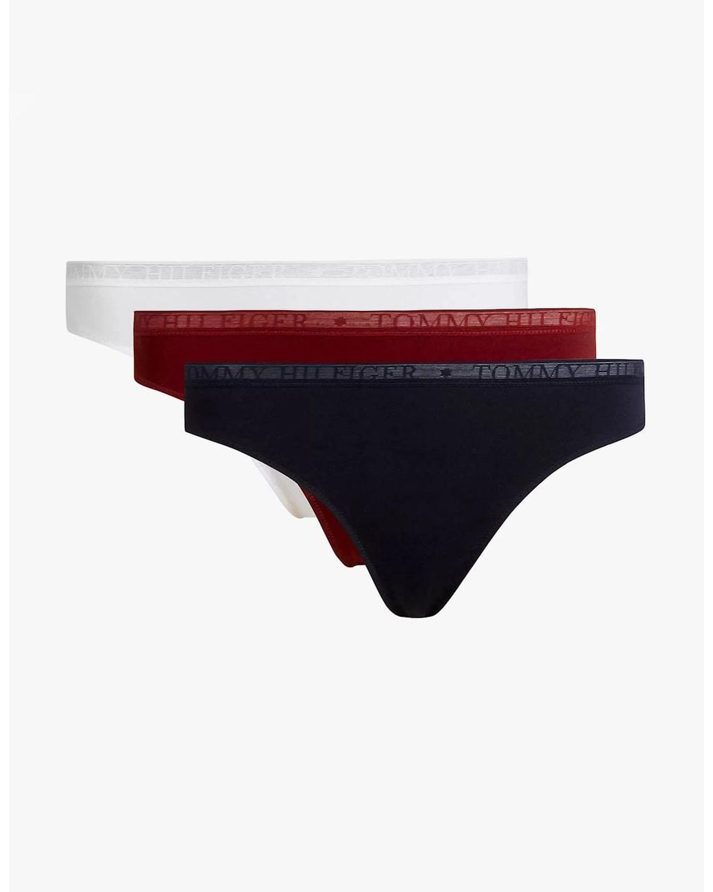 Tommy Hilfiger Blue 3 Pack Thongs Multicoloured