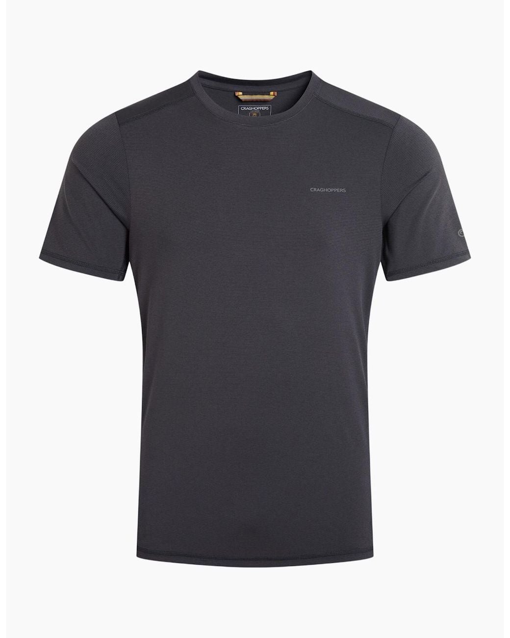Craghoppers Black Charon Ii Reflective Logo T-Shirt for men