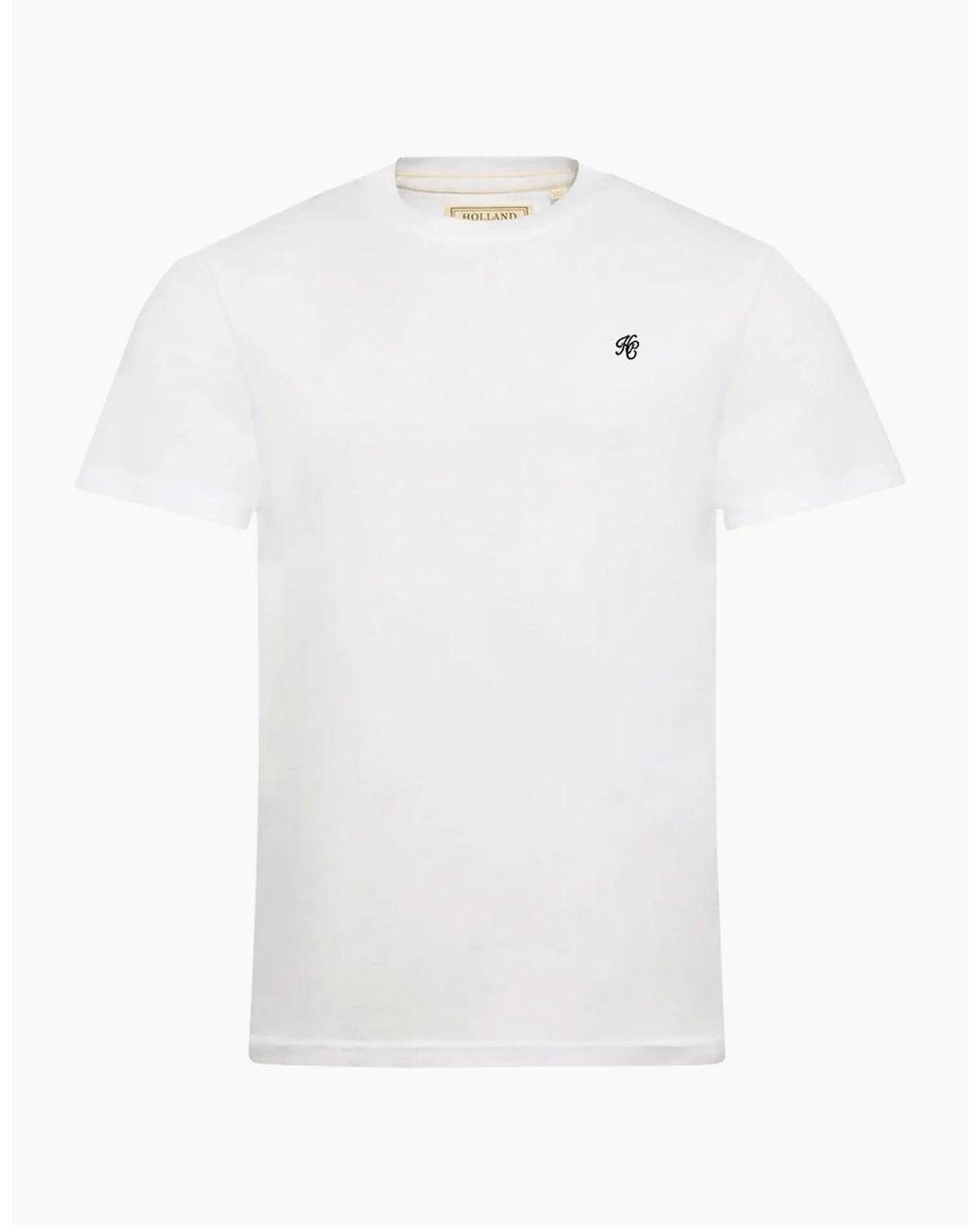 Holland Cooper White Crew Neck T-Shirt for men