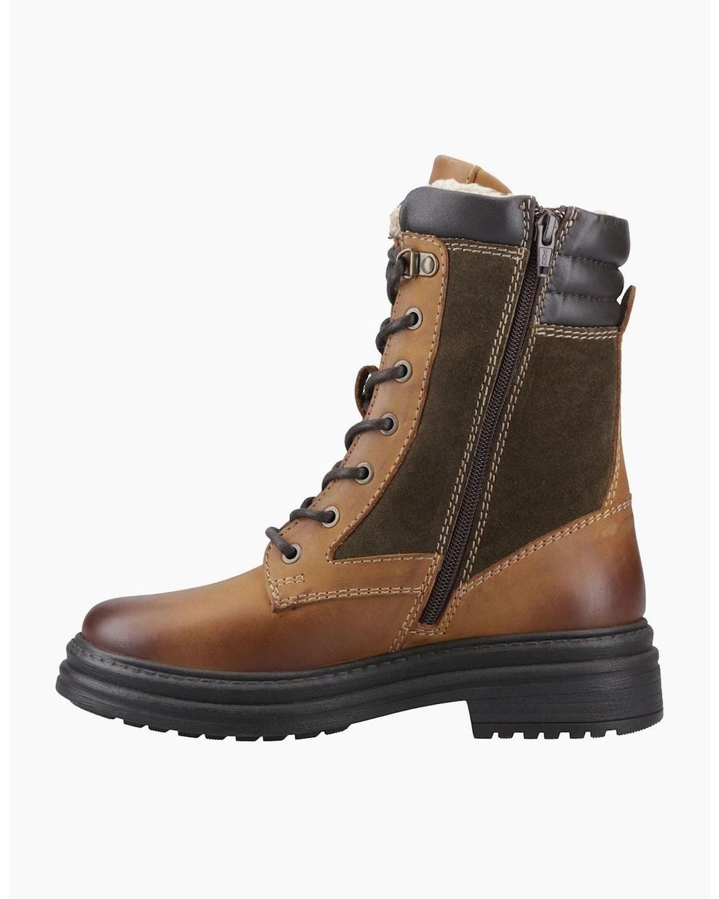 Cotswold Brown Lacock Leather Tan Boots