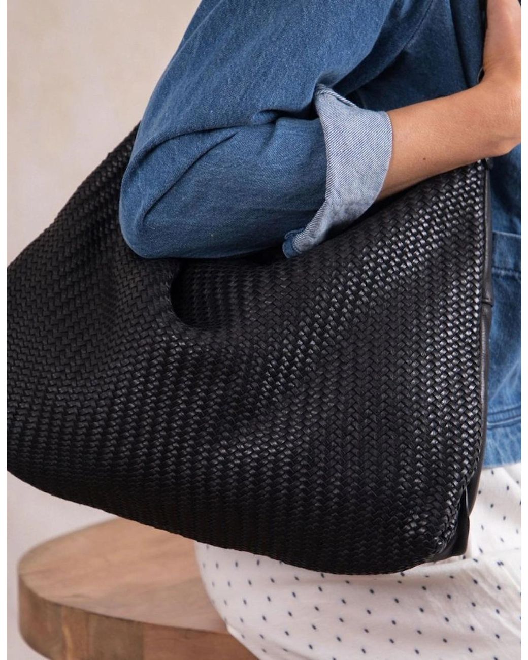 Lakeland Leather Blue Wreay Hobo Handbag