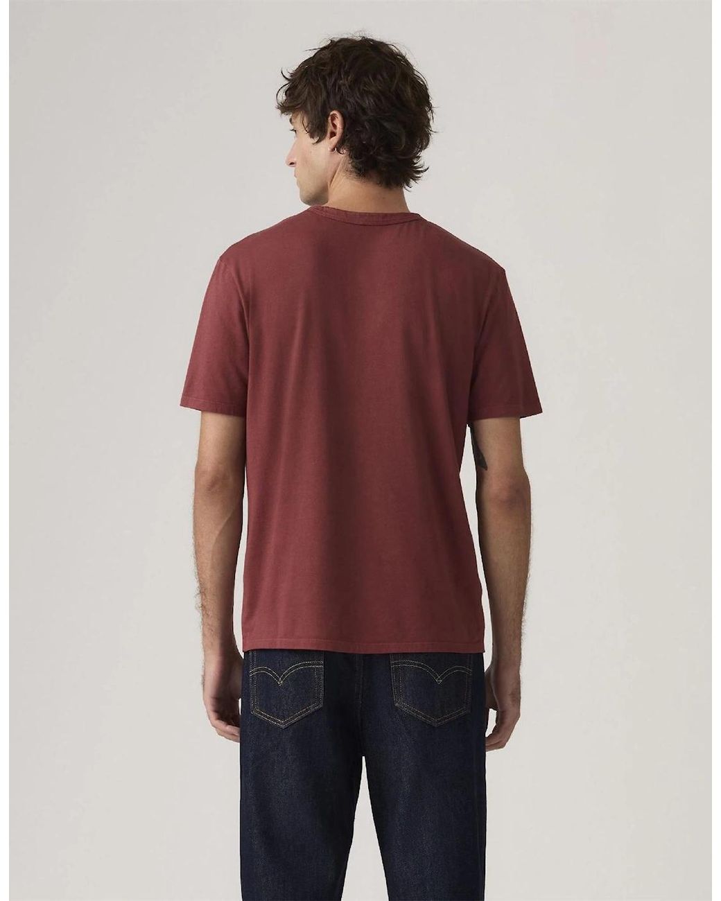 Levi's Red Levi's Crew Neck Short Sleeve Regular Fit T-Shirt for men