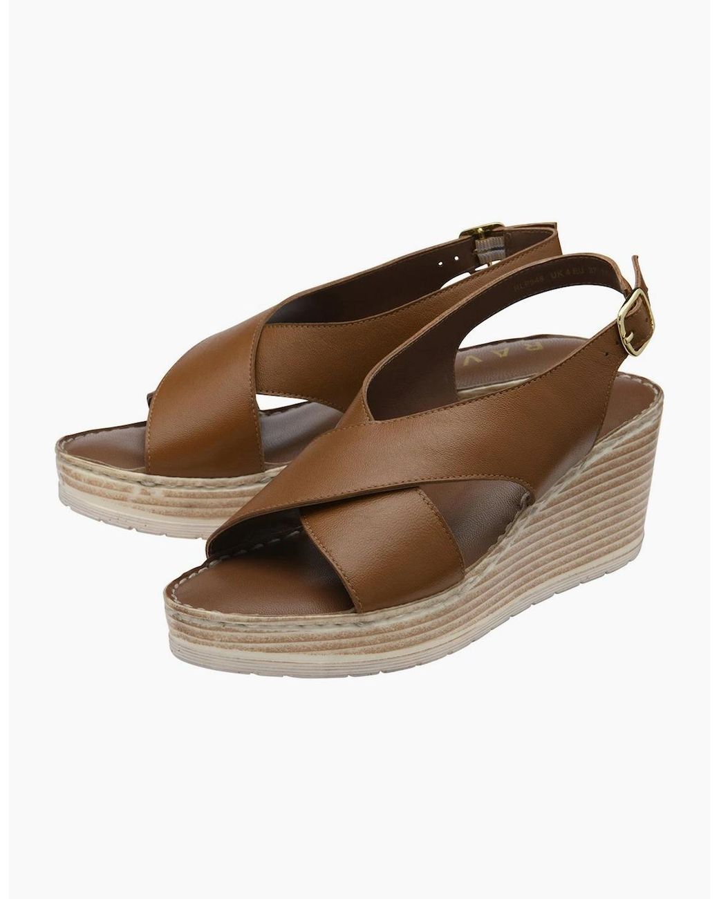 Ravel Brown Branton Wedge Sandals