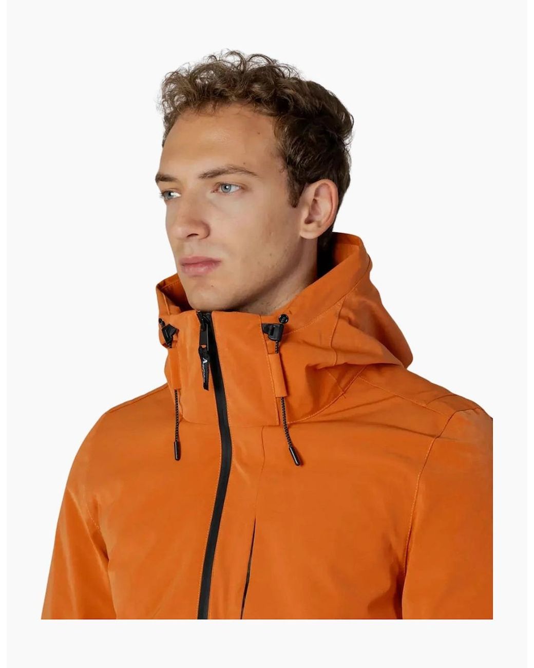 Aquascutum Orange Active 3-Way Parka Rust Jacket for men