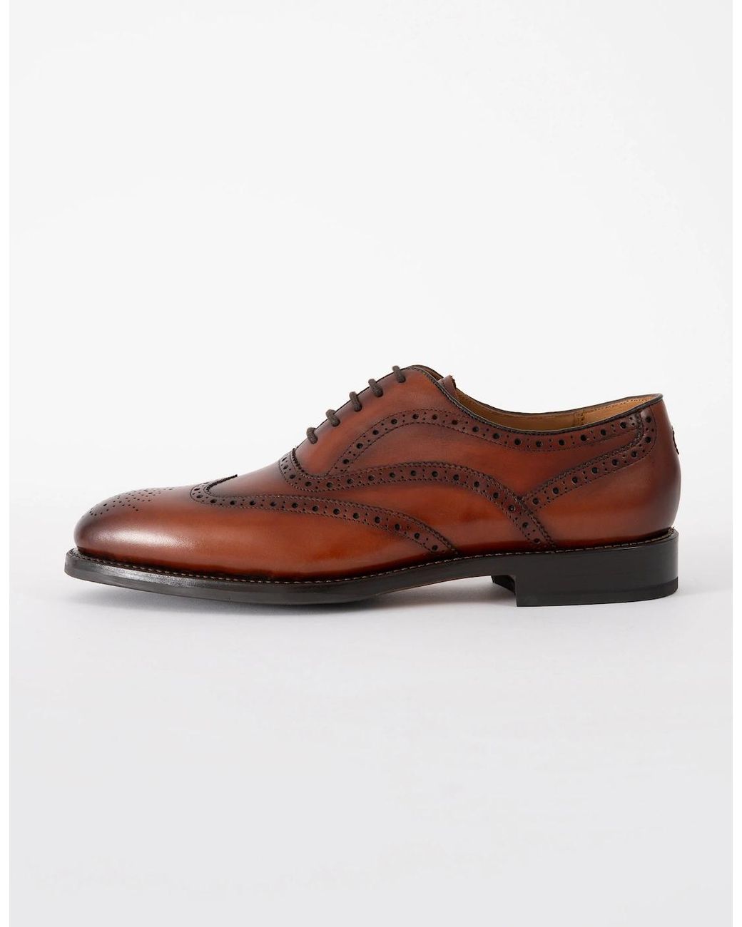 Oliver Sweeney Brown Hunstanton Hand Antiqued Calf Leather Oxford Shoes for men