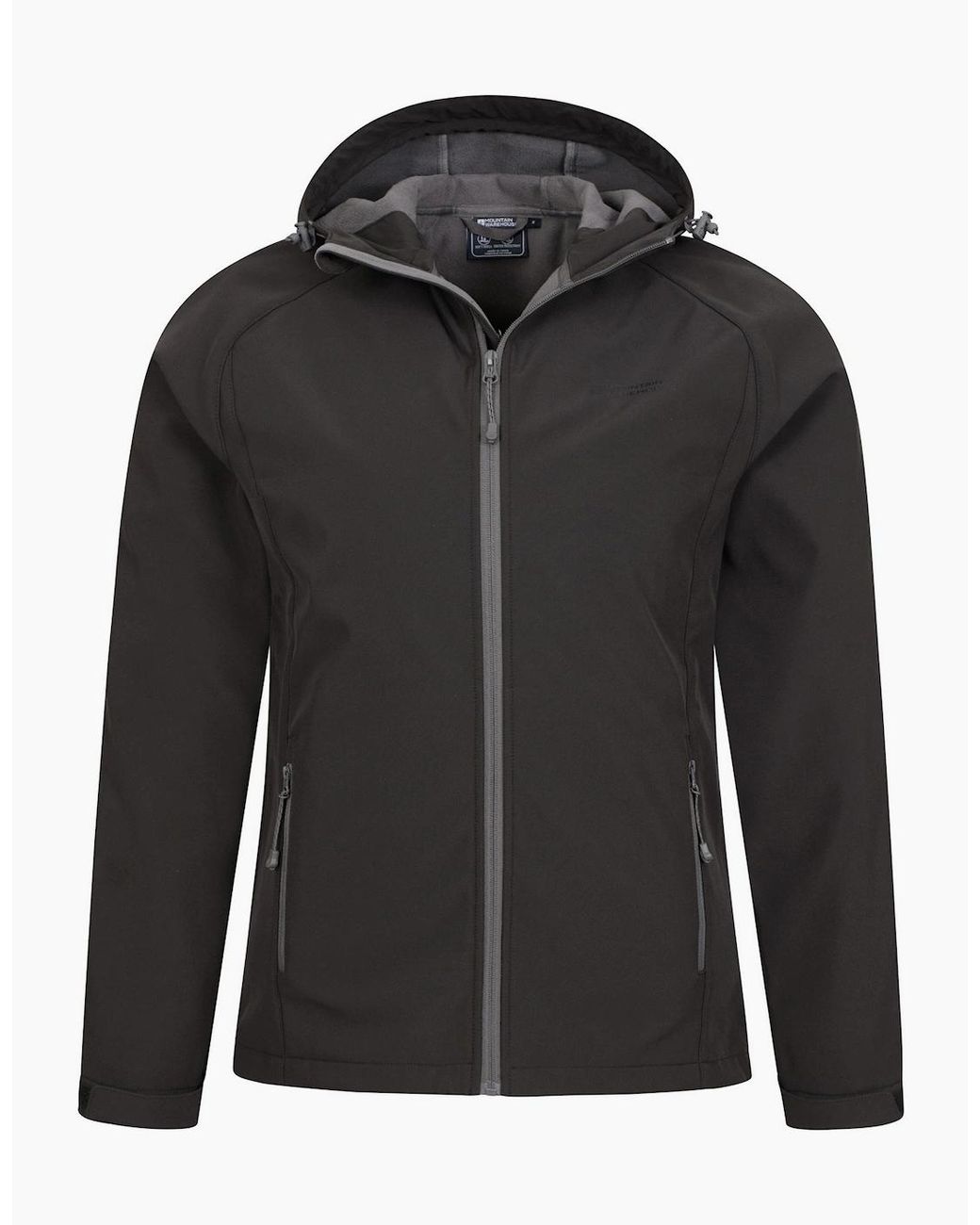 Mountain Warehouse Black Exodus Waterproof Soft Shell Jacket for men