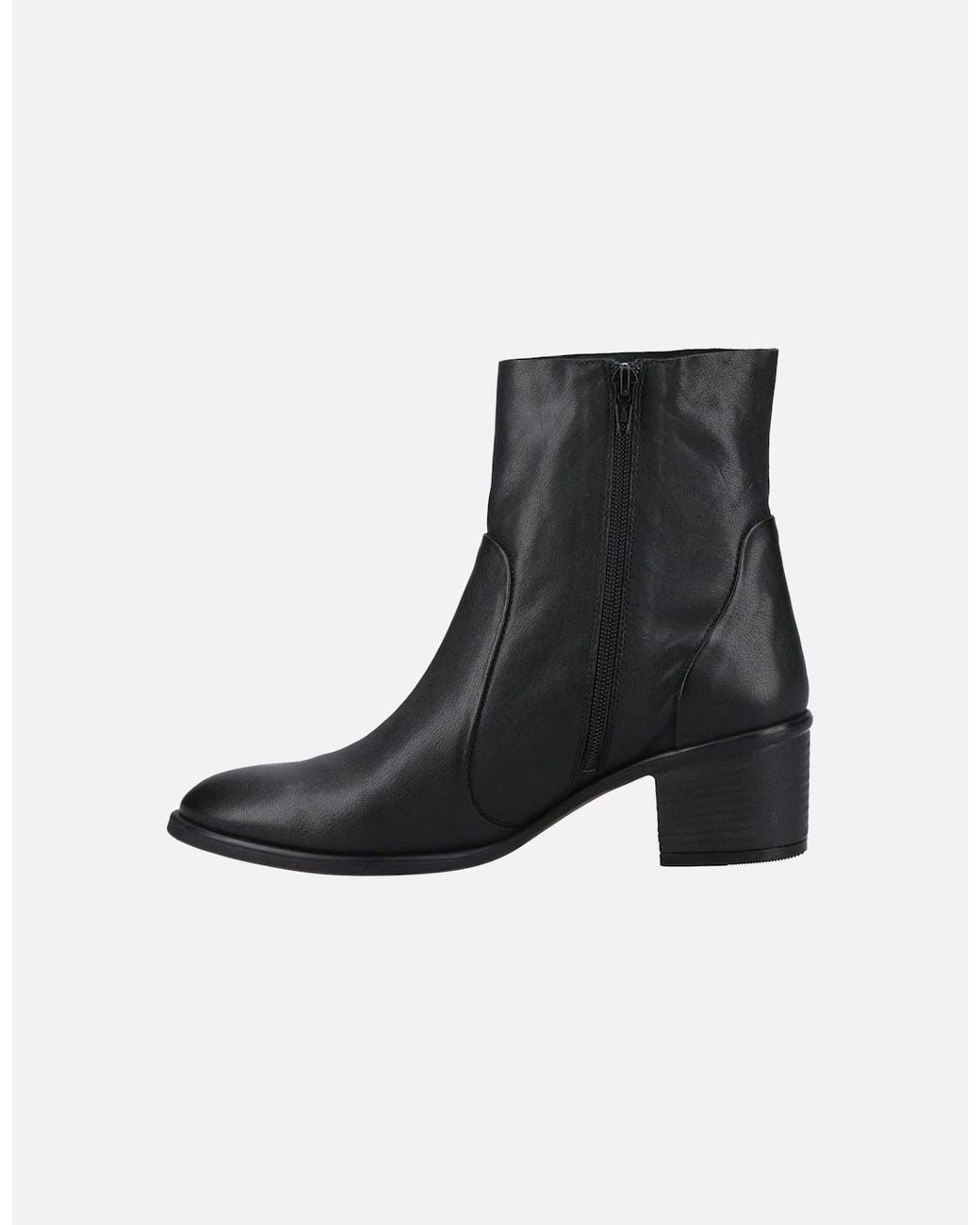 Hush Puppies Black Winona Leather Boots