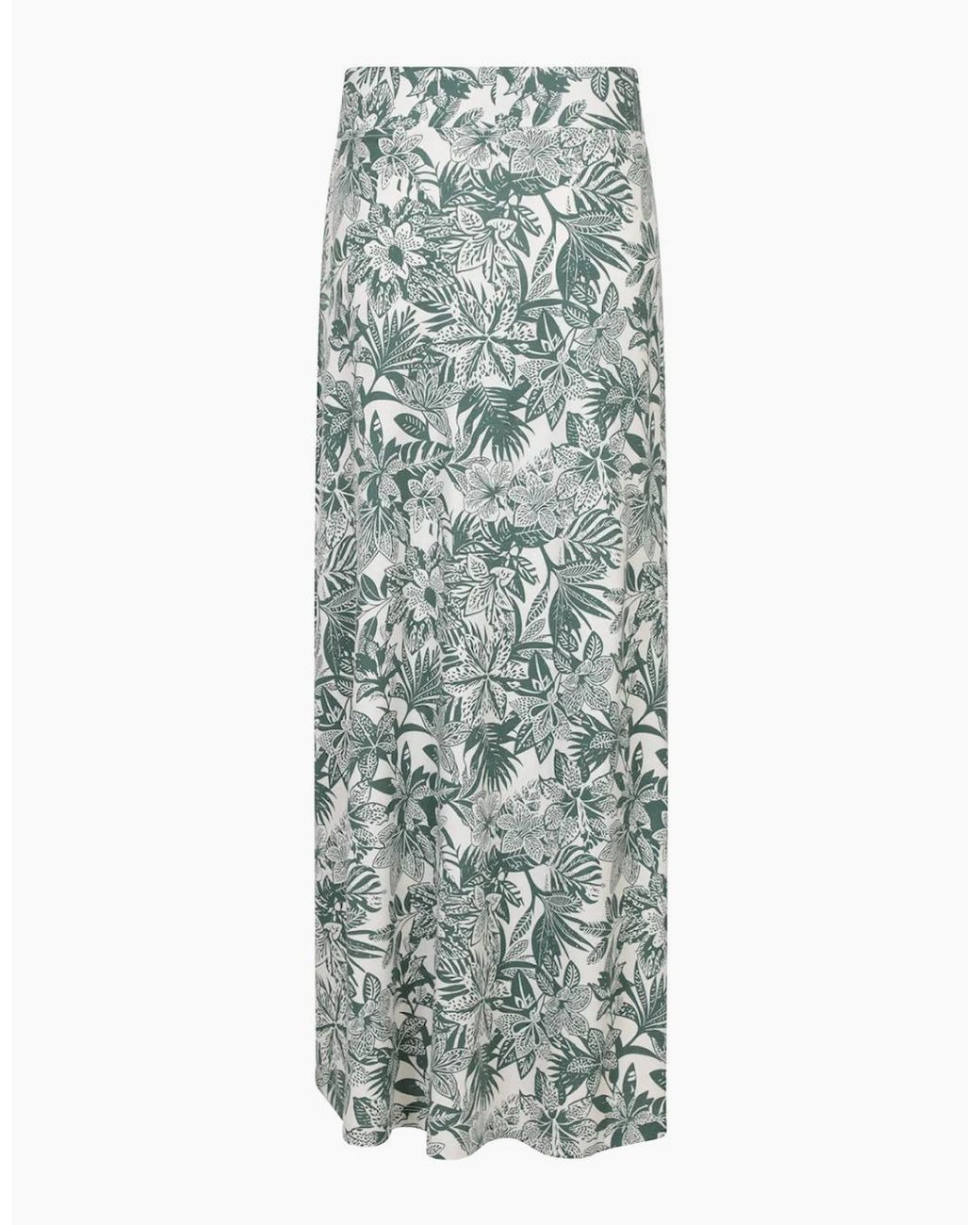 Mountain Warehouse Green Ladies Shore Jersey Cotton Blend Long Skirt