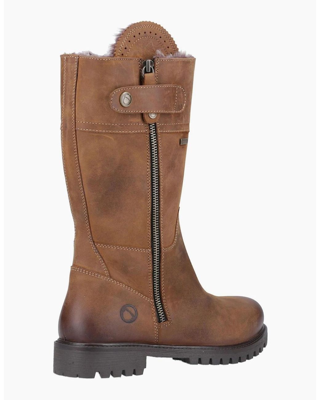 Cotswold Brown Bushcombe Waterproof Mid Boots Tan