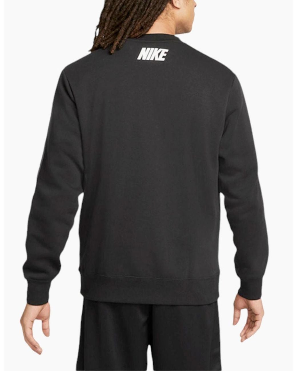 Nike Black Repeat Sweatshirts Casual Gym Sports Pullover Jumper Top for men