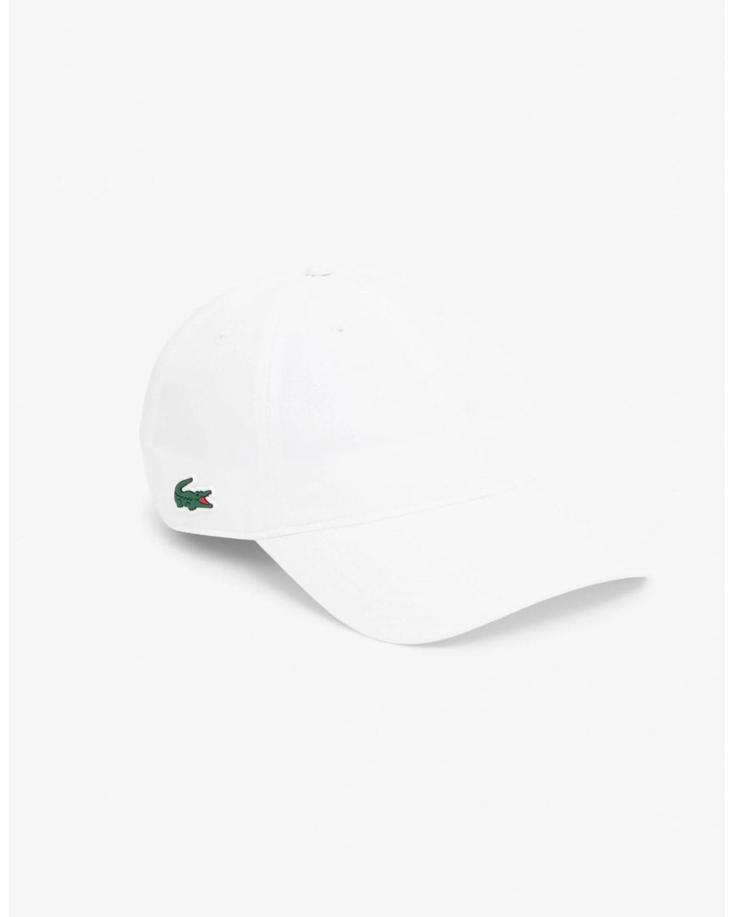 Lacoste White Sport Lightweight Cap