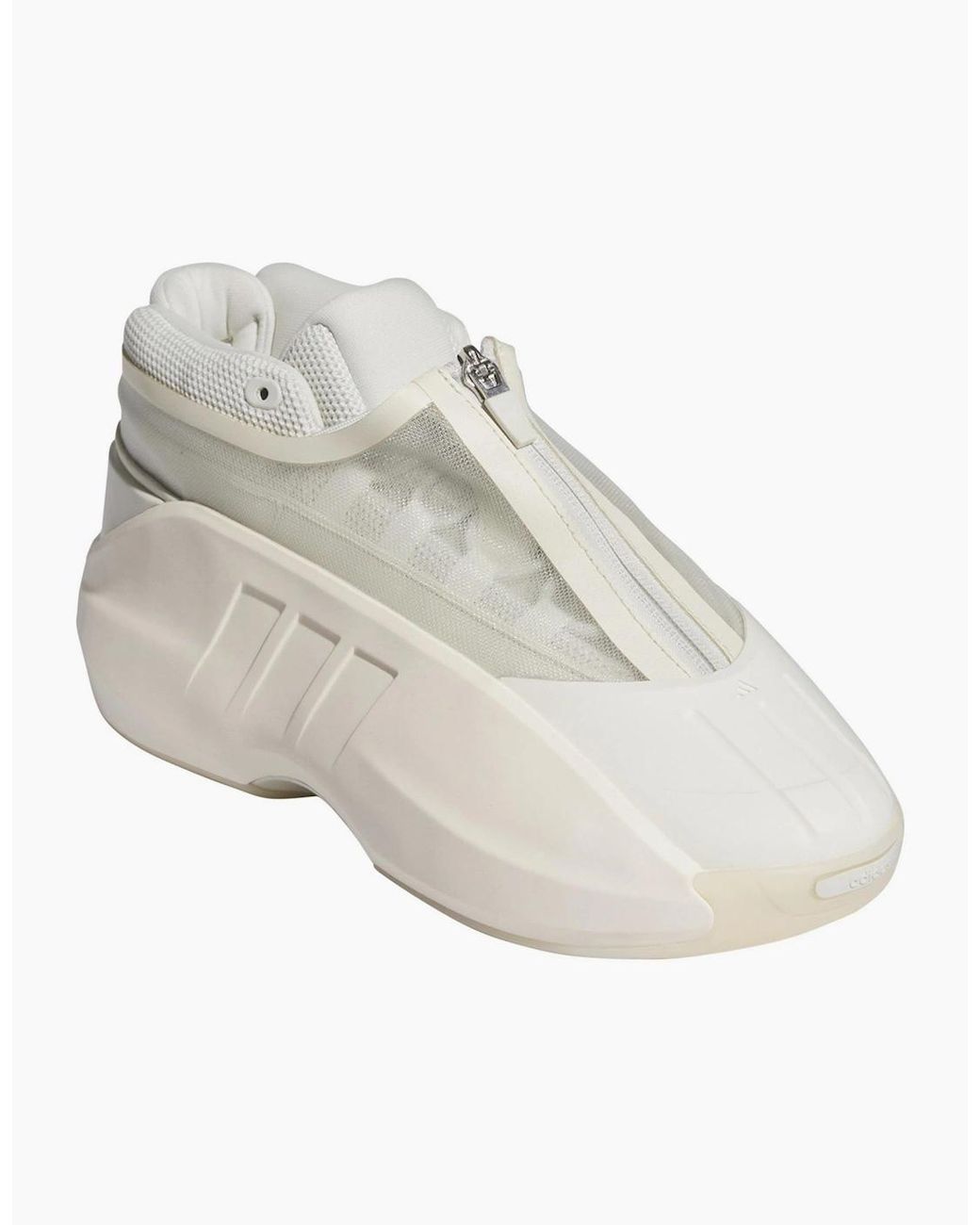Adidas White Crazy Infinity Zipper Chunky Sneakers for men