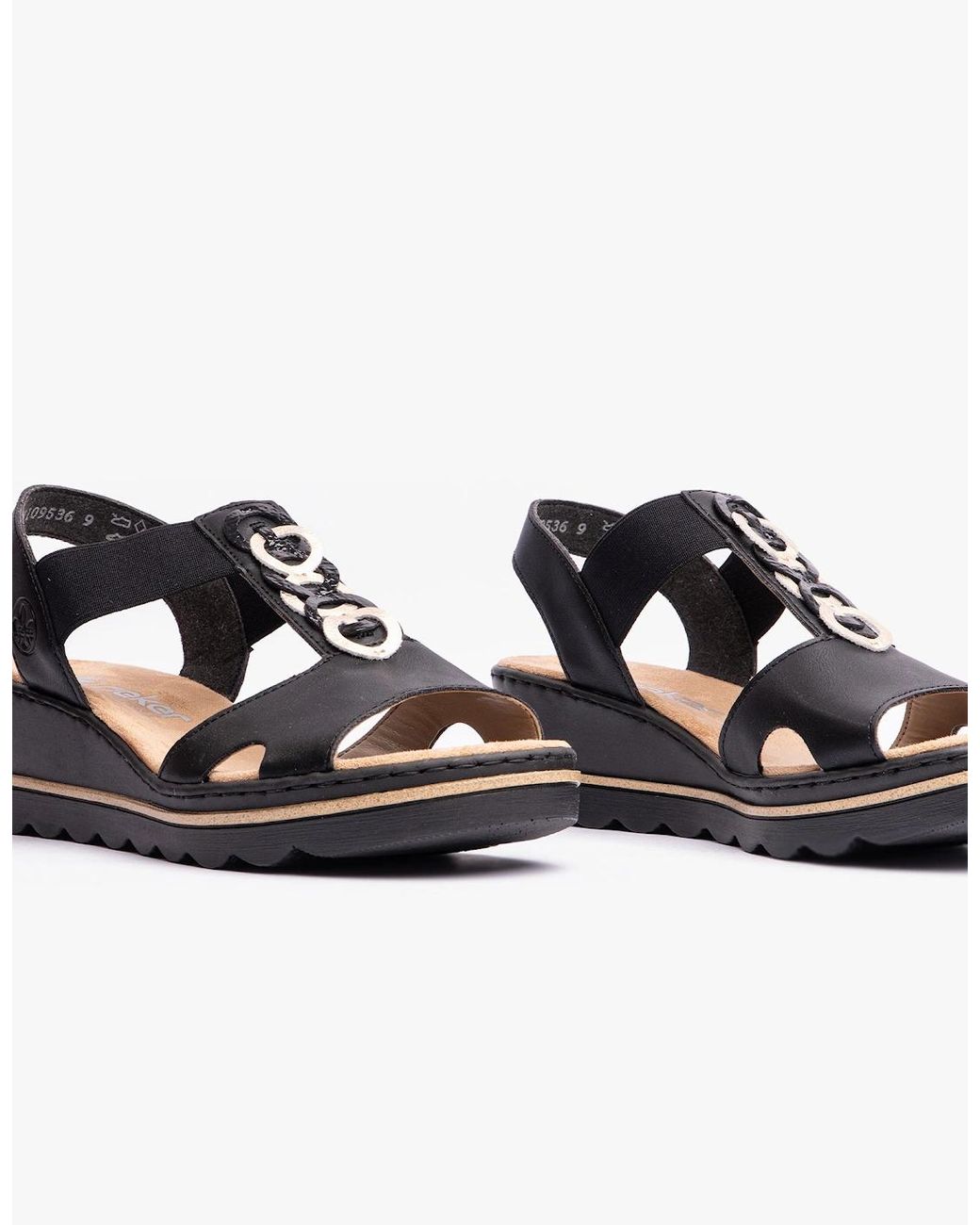 Rieker Black 67498-00 Sandals