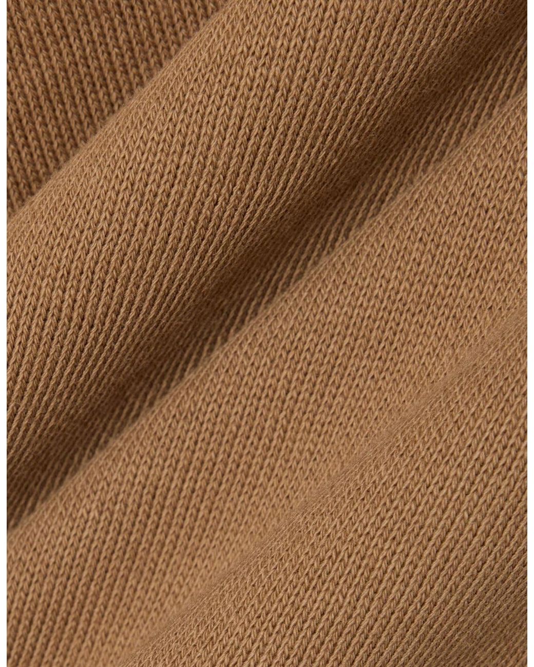 Lacoste Brown Fleece Classic Fit Hoodie for men
