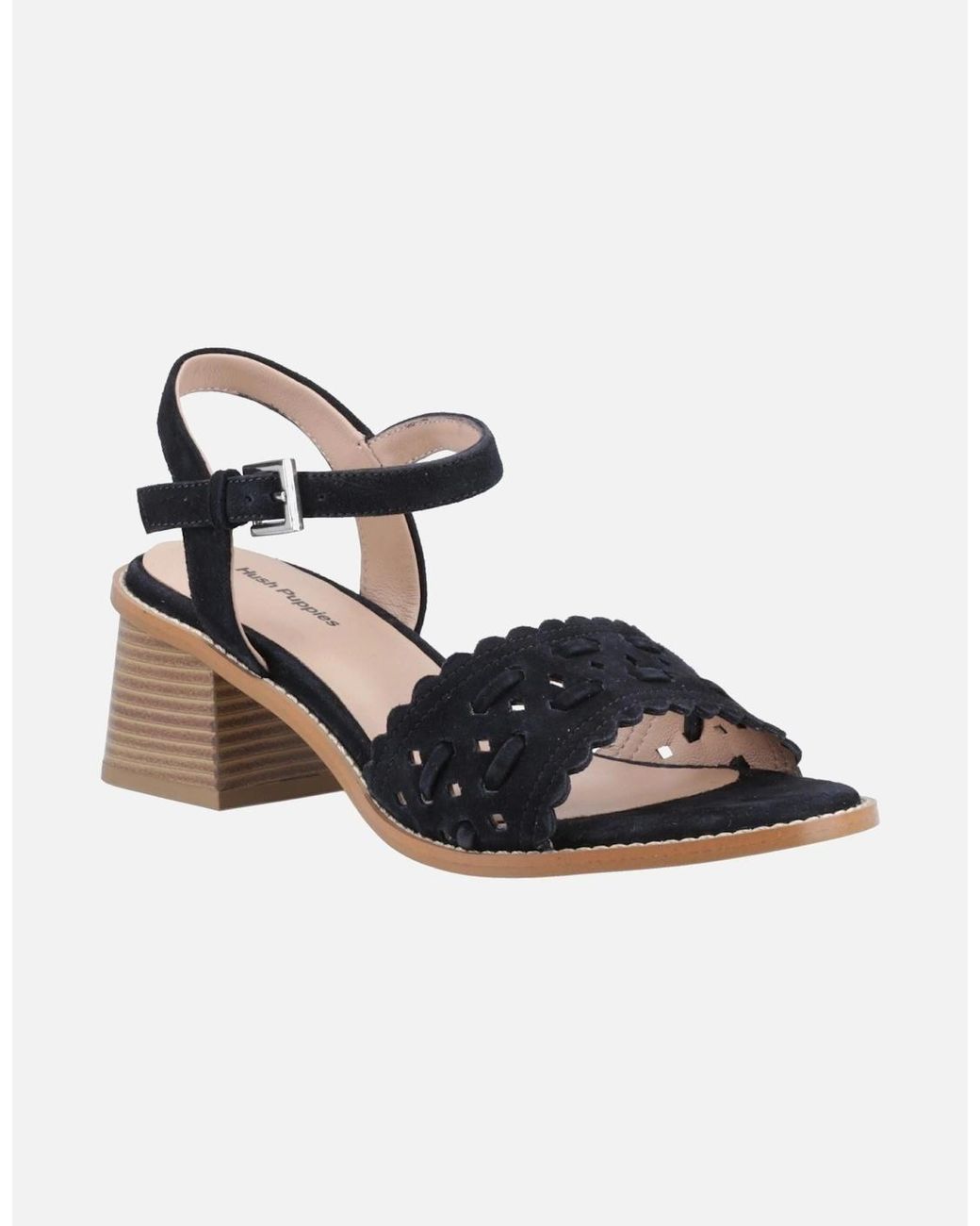 Hush Puppies Black Lacie Heeled Sandal