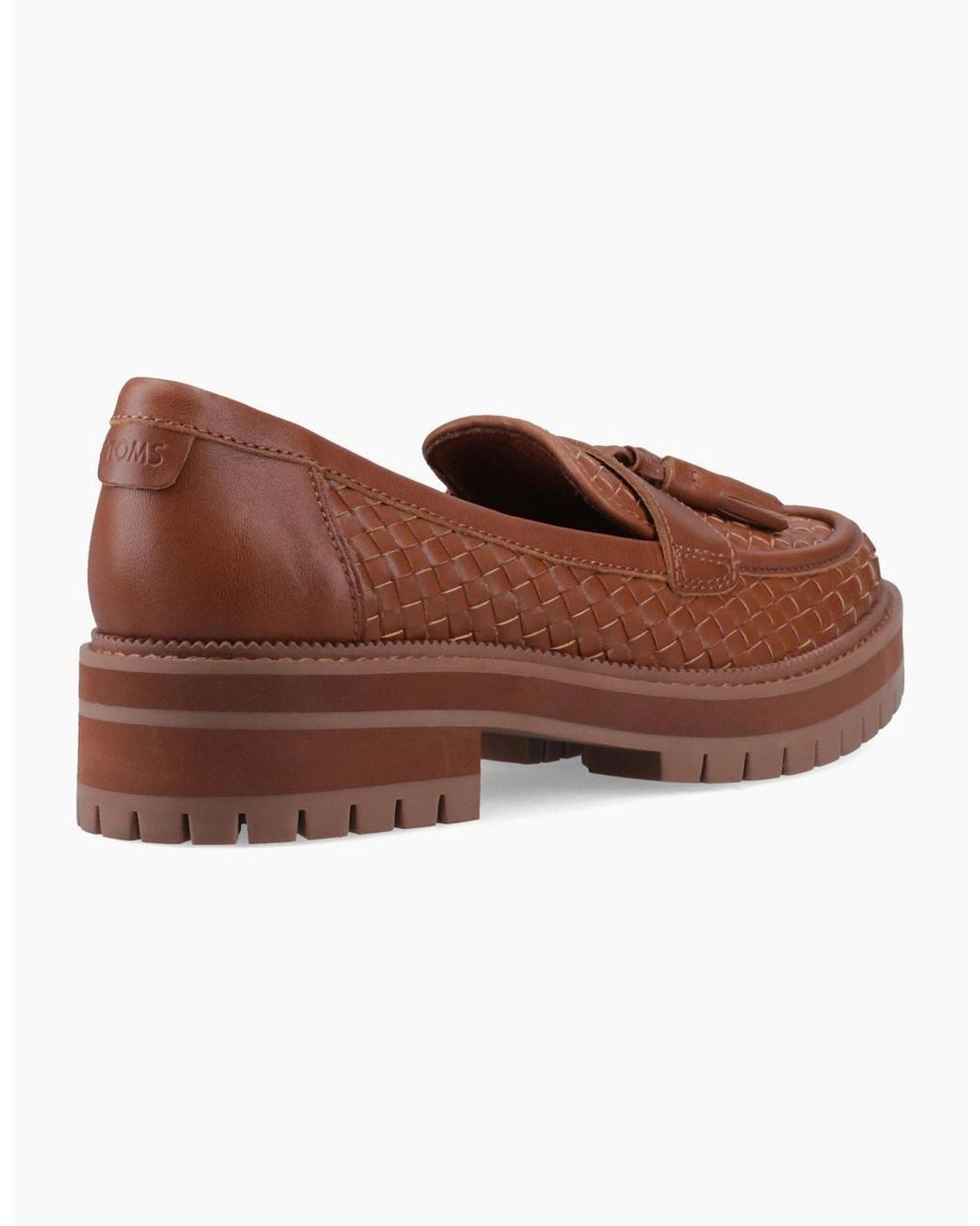 TOMS Brown Cara Woven Amber Loafers