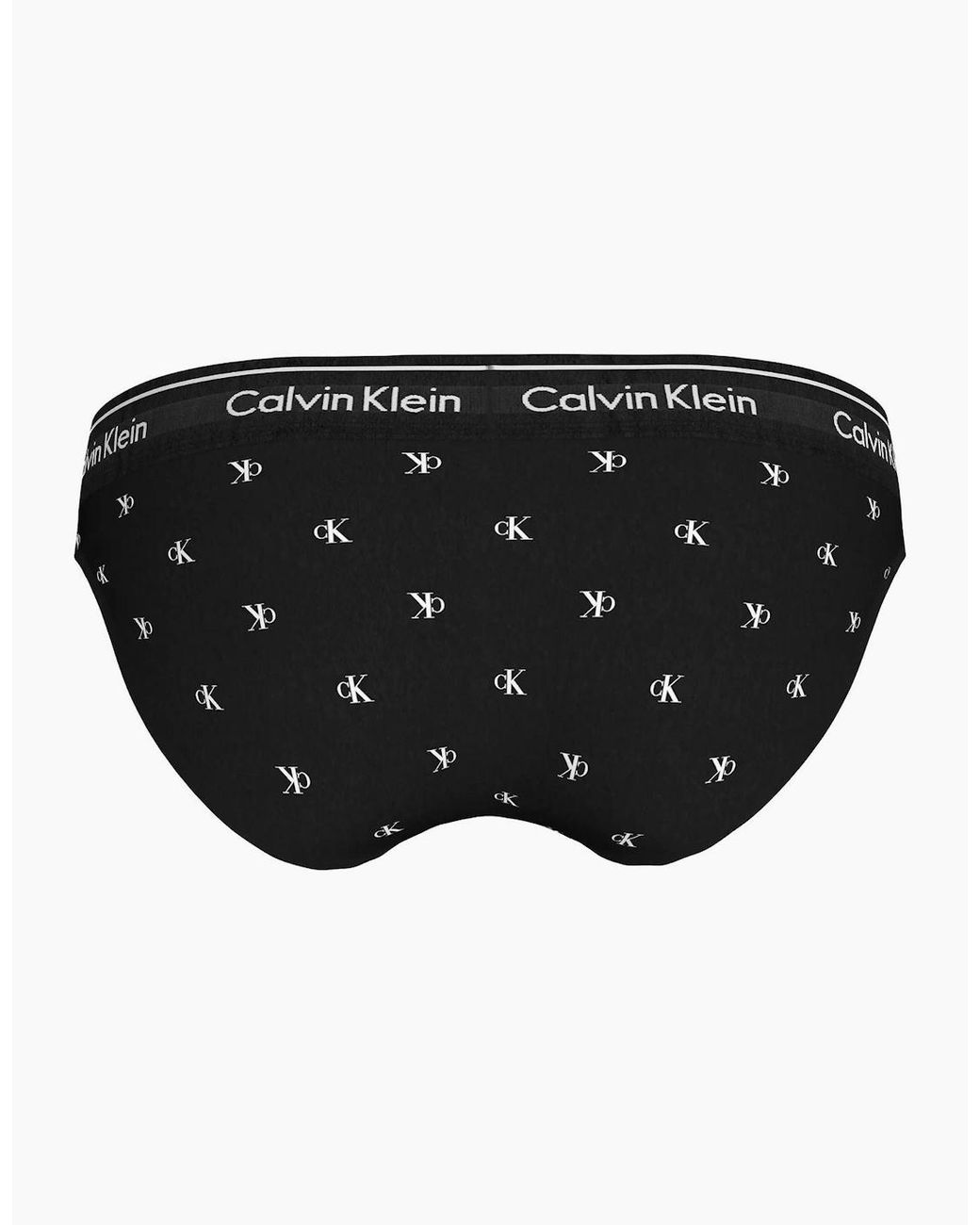 Calvin Klein Black Diamond Logo Print Bikini Brief
