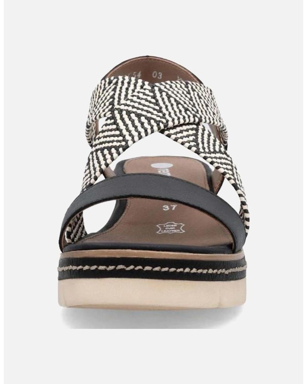 Remonte Black Ladies Sandal D2L54-03