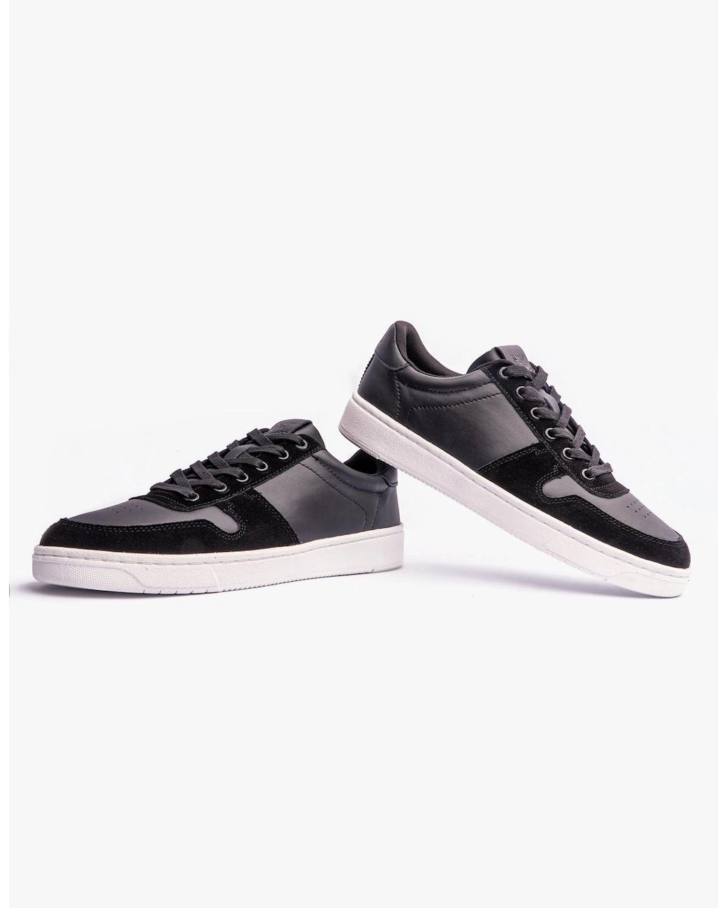 TOMS Black Trvl Lite Court Trainers for men