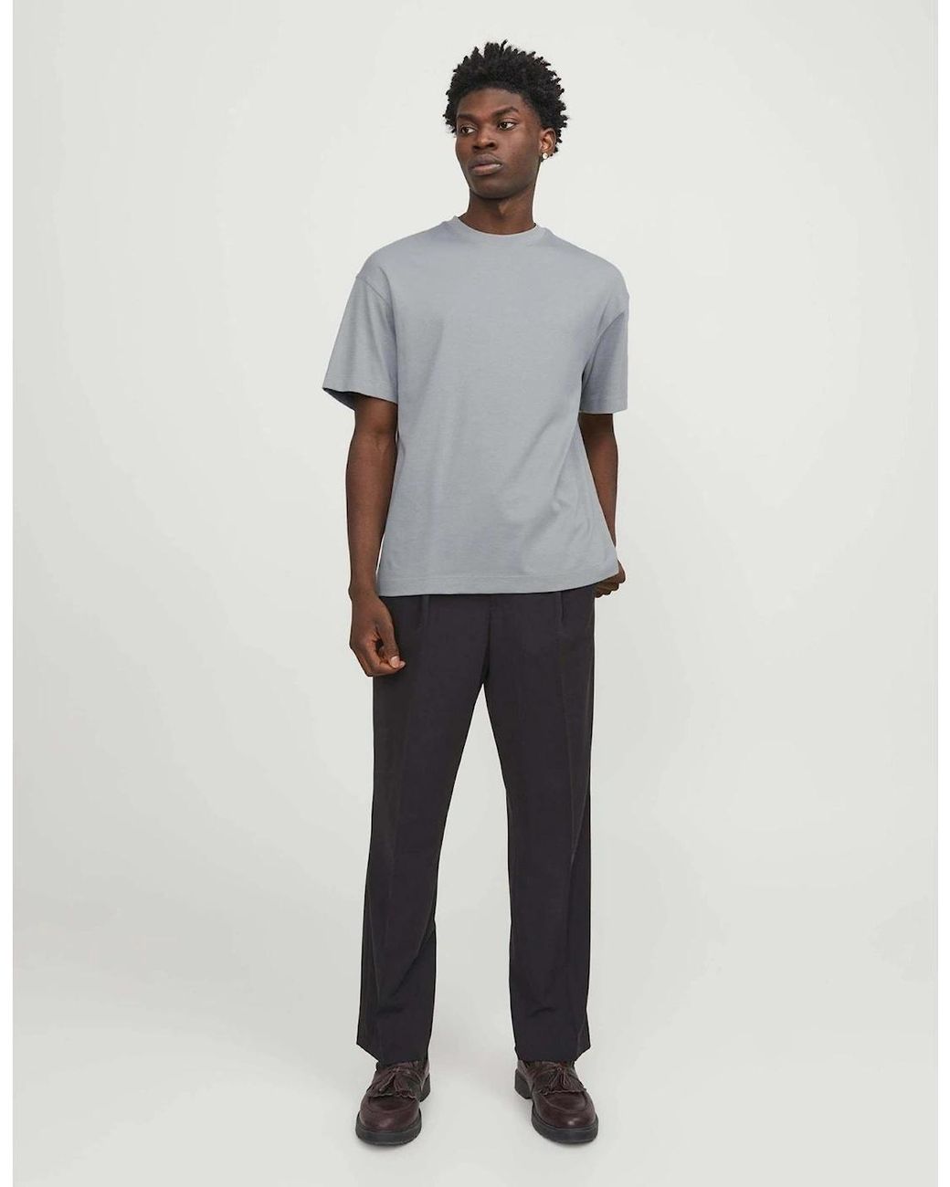 Jack & Jones Gray Edge 220 Gsm T-Shirt for men