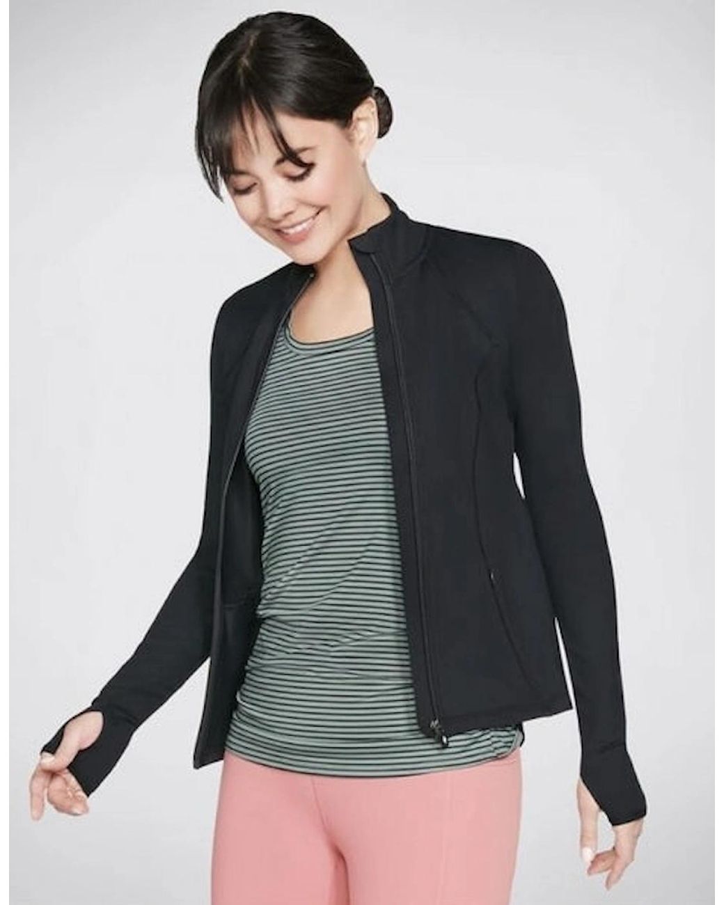 Skechers Gray W03Ja158/Blk Goflex Mesh Jacket