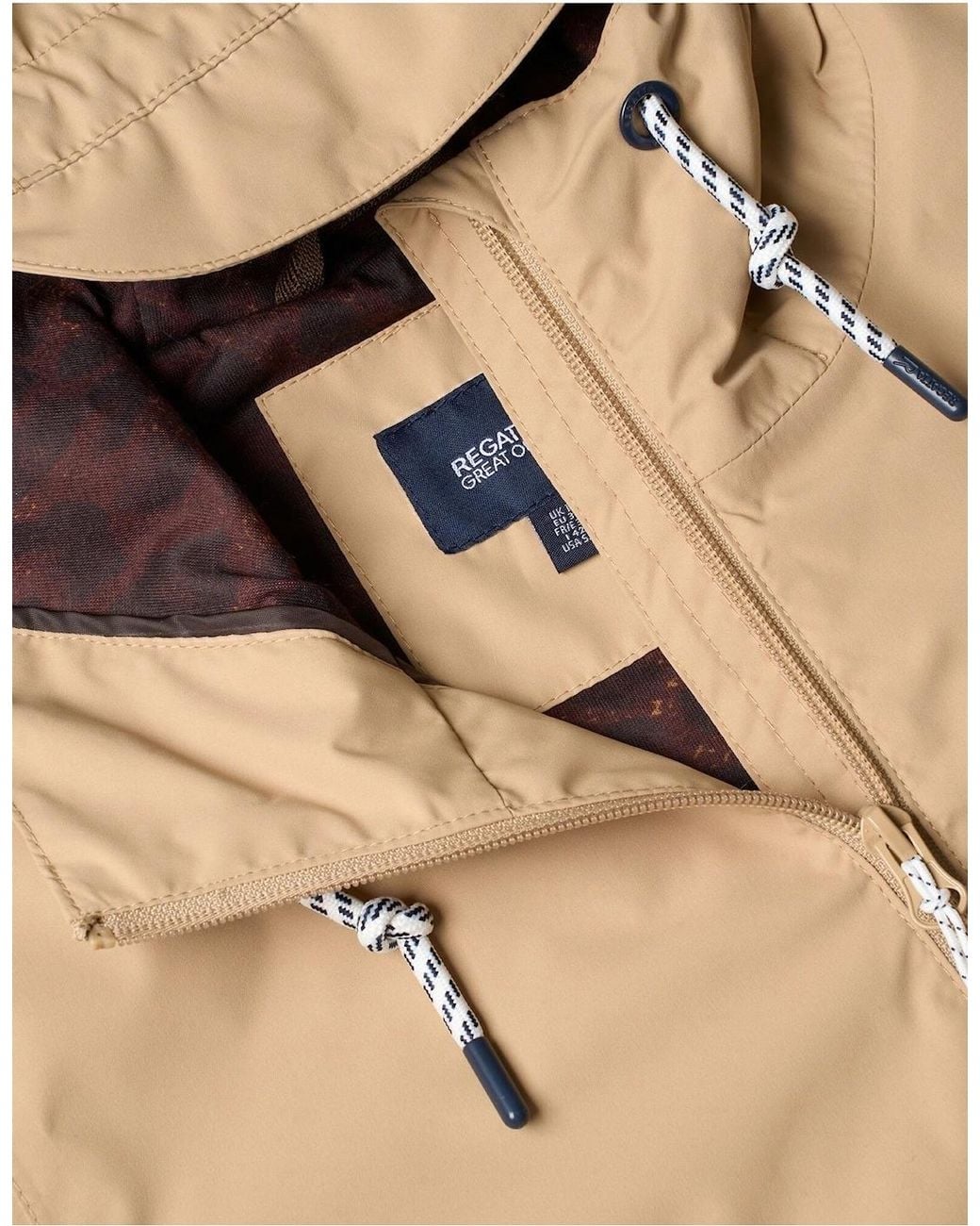 Regatta Natural Ladies Bayletta Grid Distress Waterproof Jacket