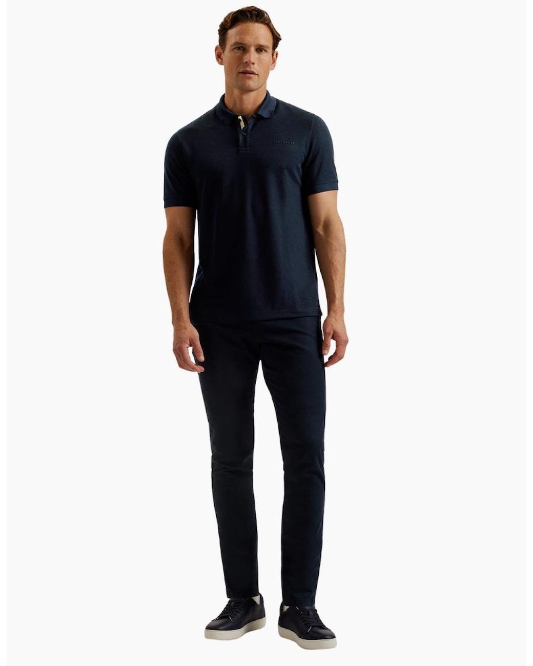 Ted Baker Blue Karty Regular Branded Polo Shirt for men