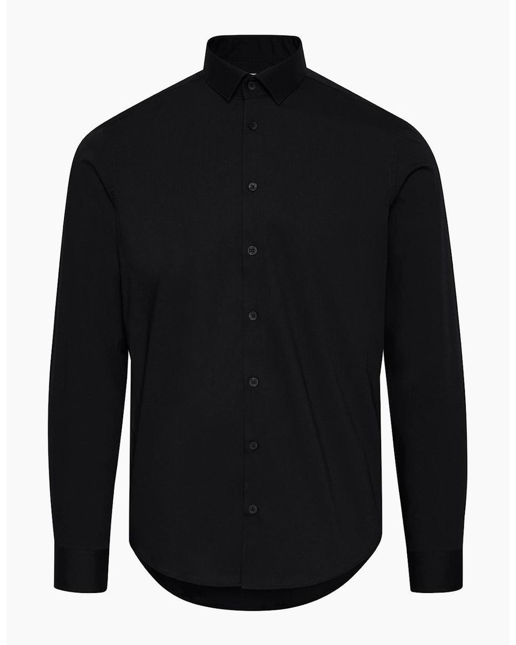 Casual Friday Blue Palle Stretch Poplin Slim Fit Shirt for men