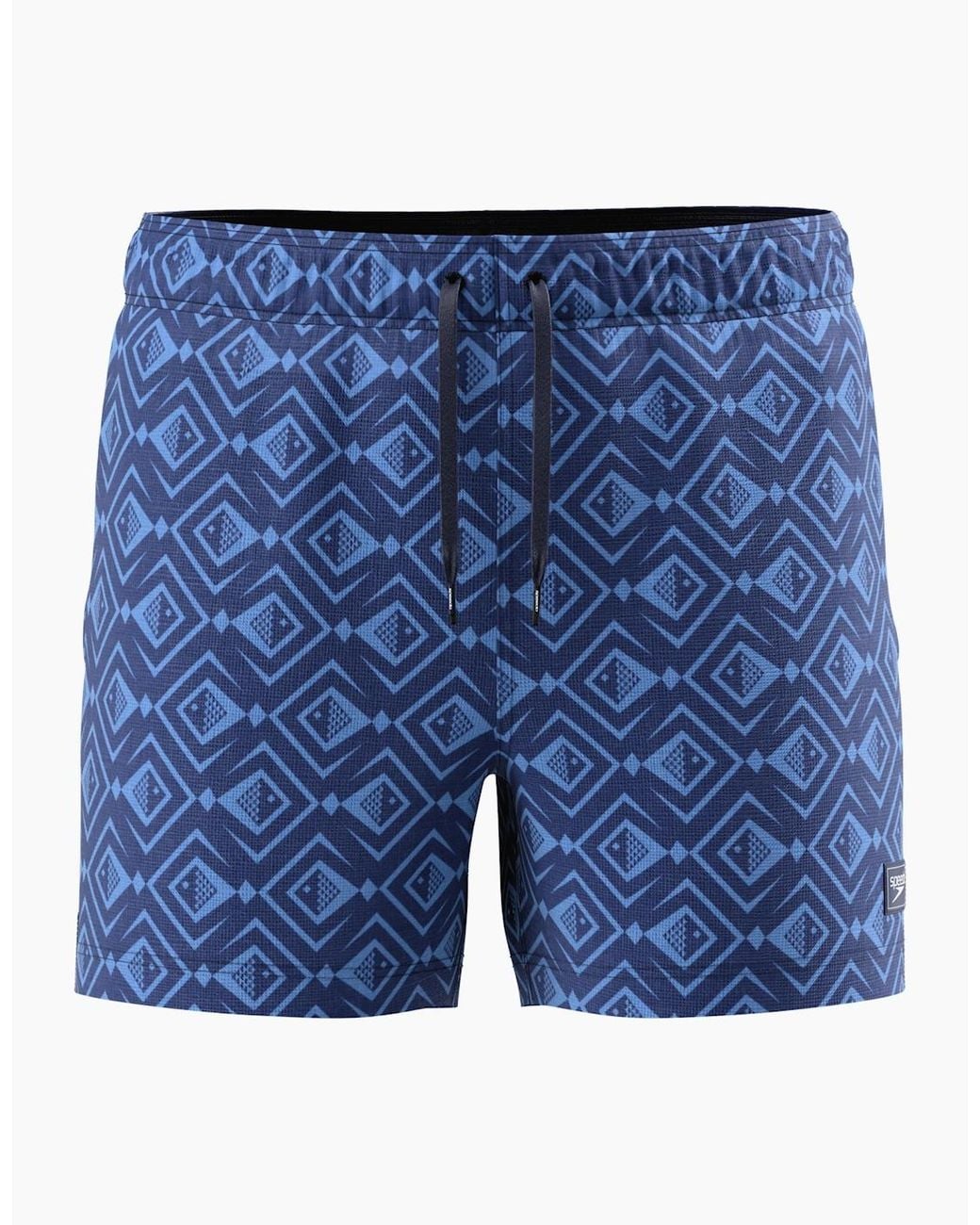 Speedo Blue Redondo Edge Volley Diamond Swim Shorts for men