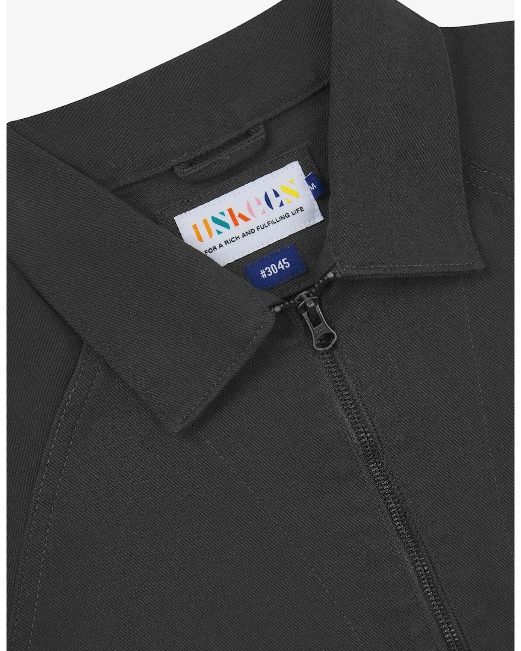 Uskees Black 3045 Drill Charcoal Field Jacket for men