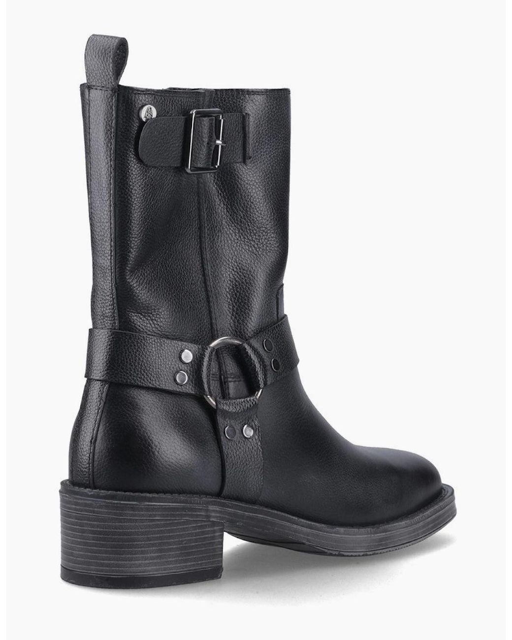 Hush Puppies Black Althea Buckle Boot Ankle Boots