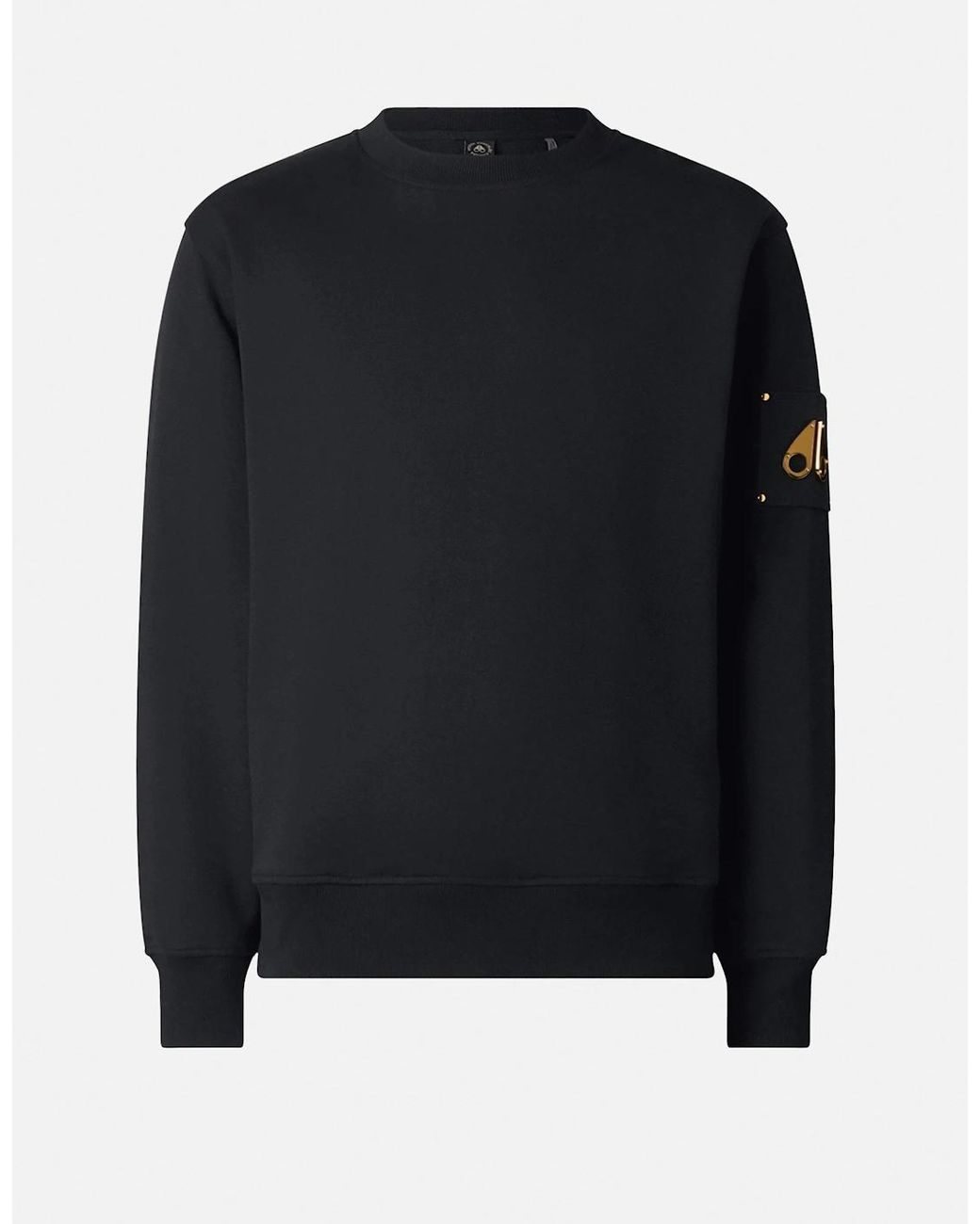 Moose Knuckles Black Hartsfield Logo Sweatshirt for men