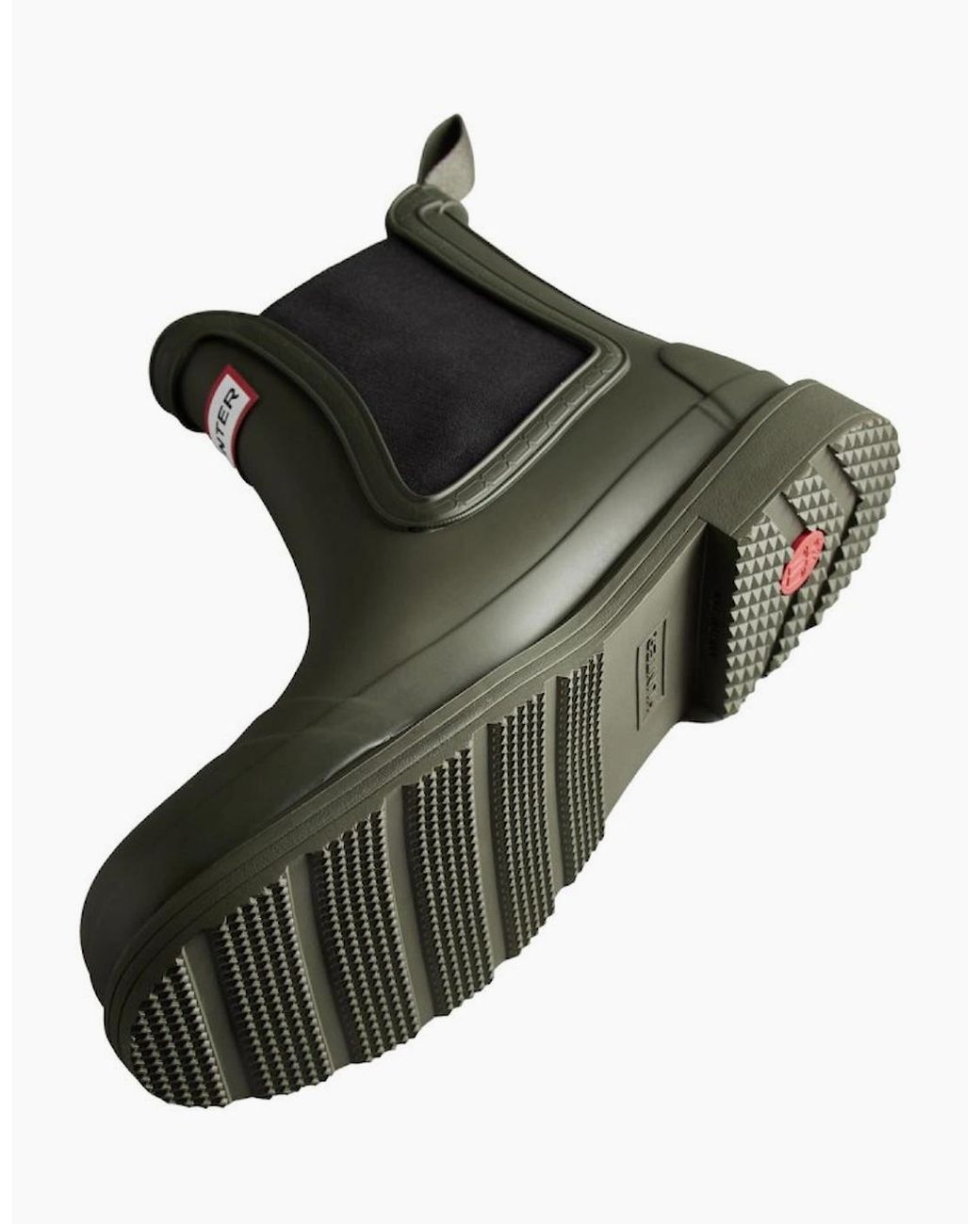 Hunter Black Commando Chelsea Wellingtons for men
