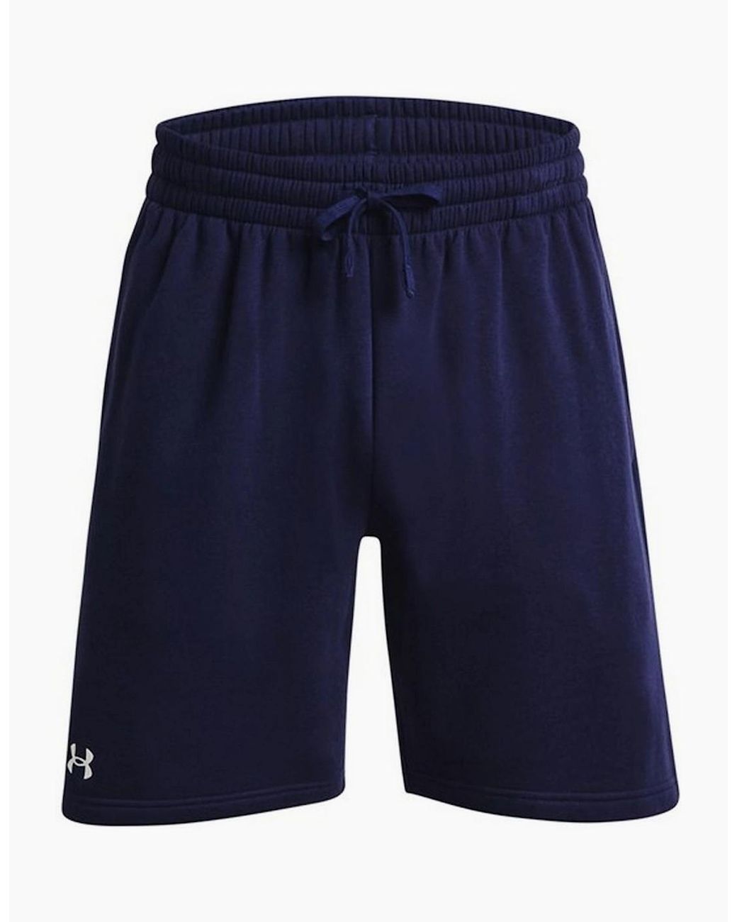 Under Armour Gray Rival Fleece Shorts for men