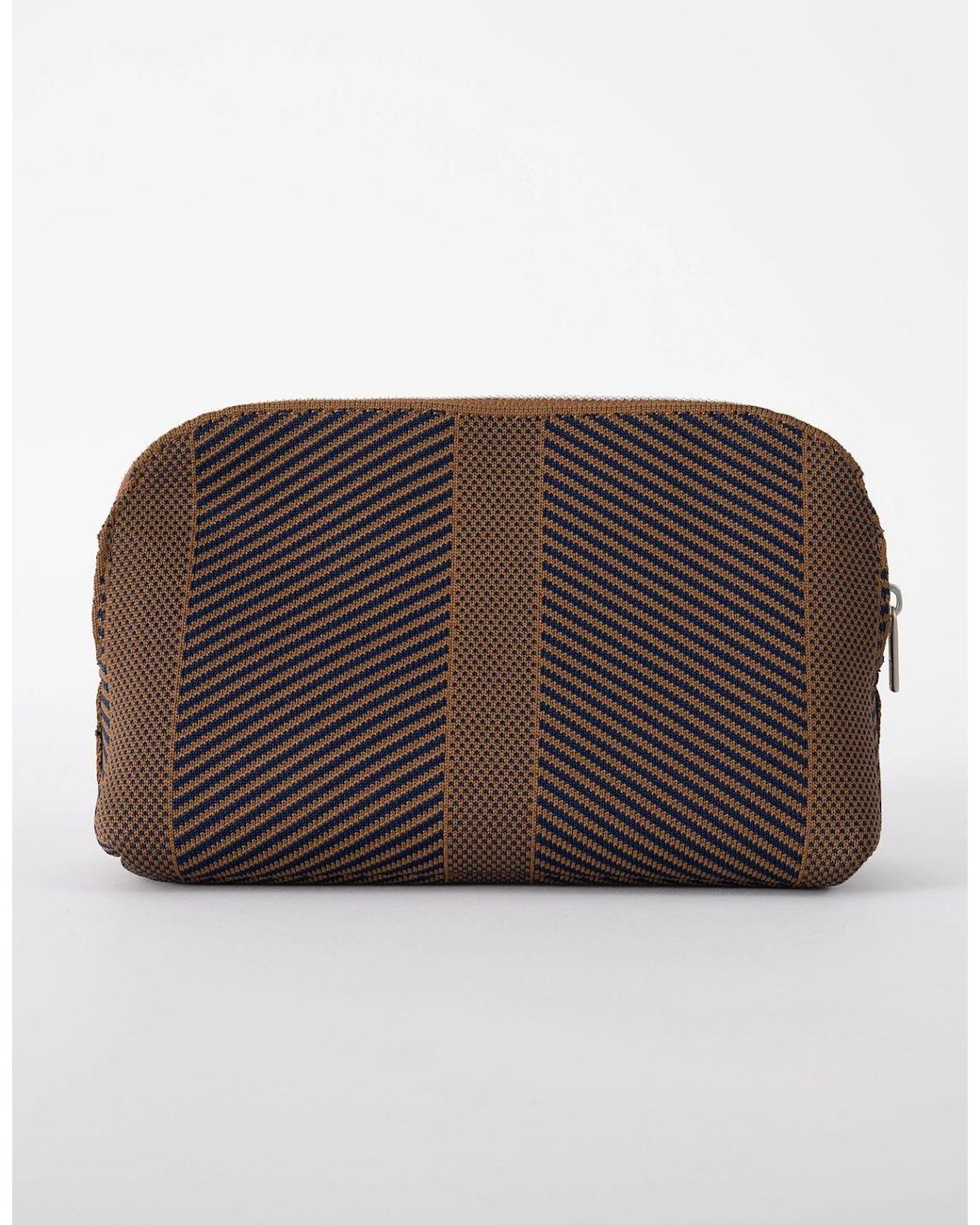 Ilse Jacobsen Brown Knitty Knitted Makeup Bag