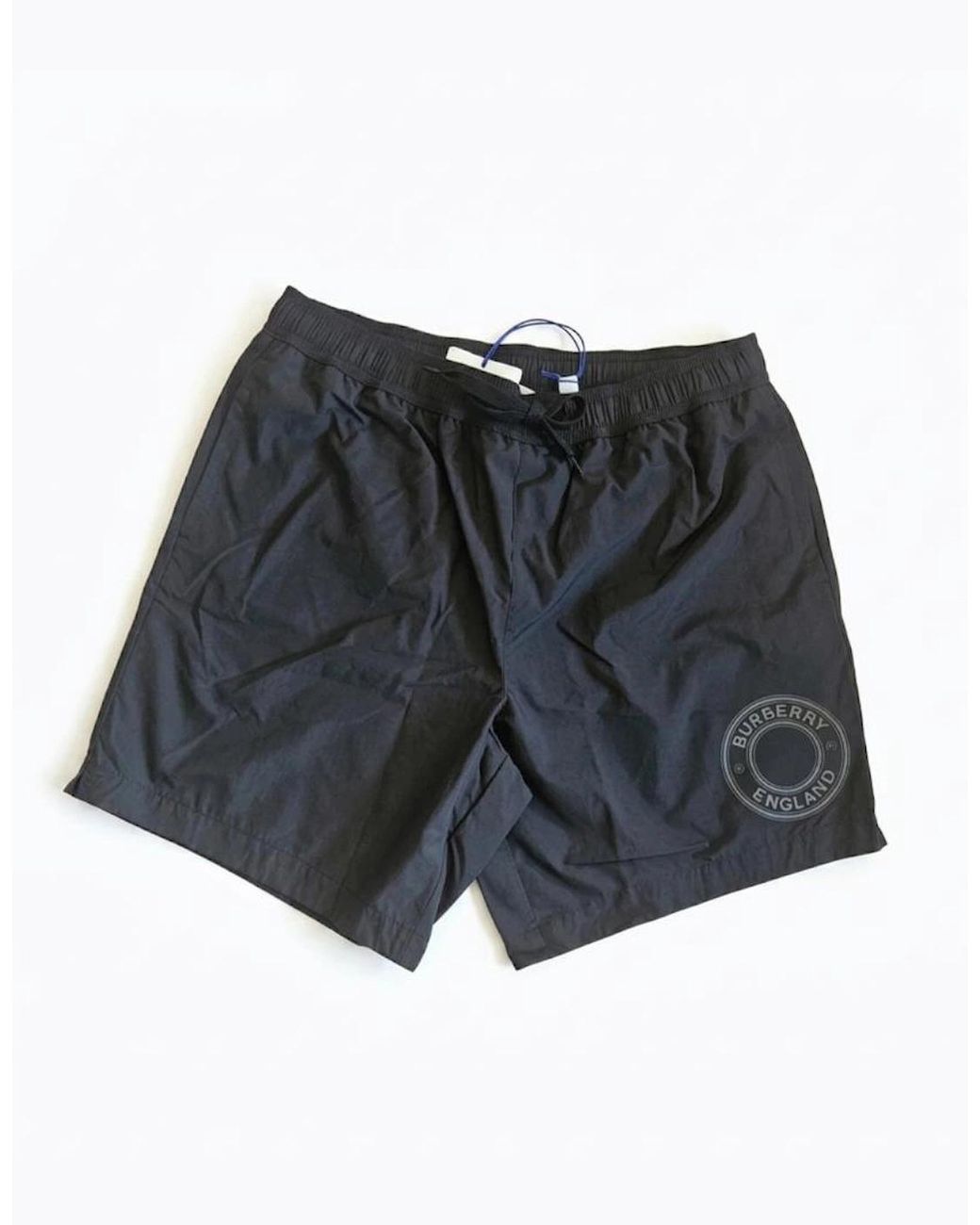 Burberry Gray Graphic Print Shorts Set W/B for men