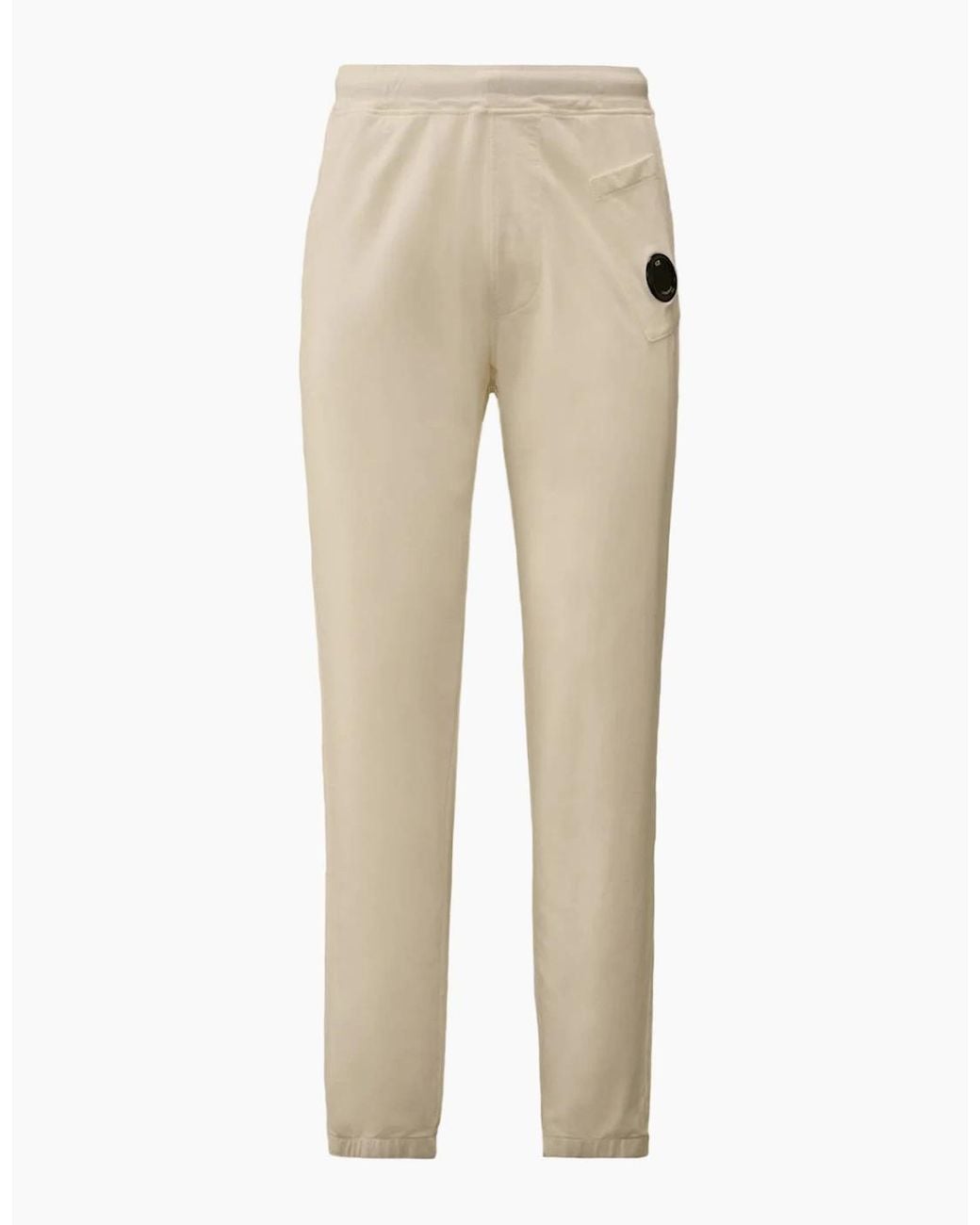 C P Company Natural Light Fleece Lens Sweat Pants for men