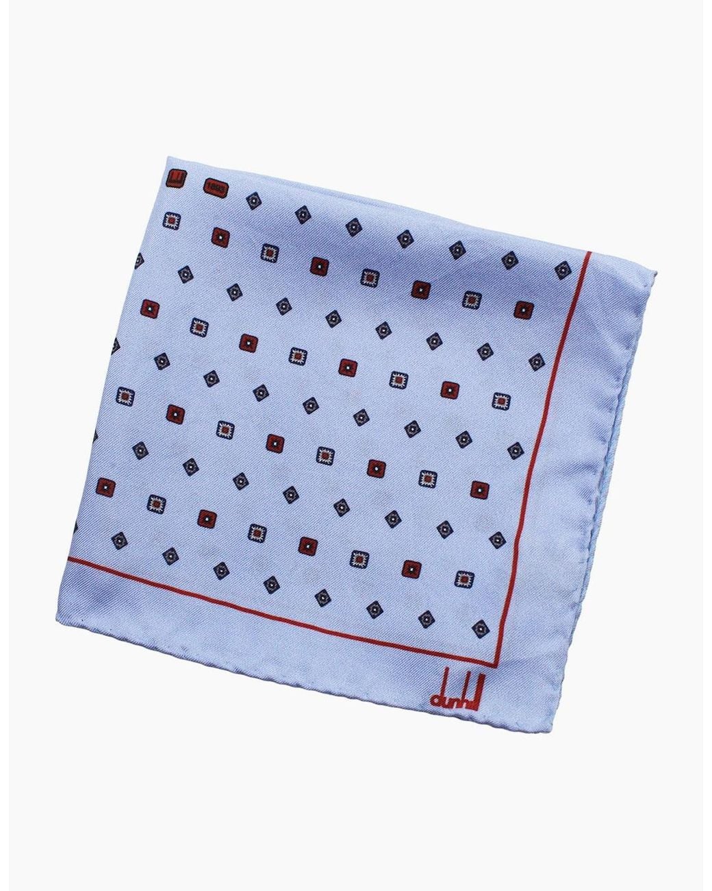 Dunhill Blue Pocket Square for men