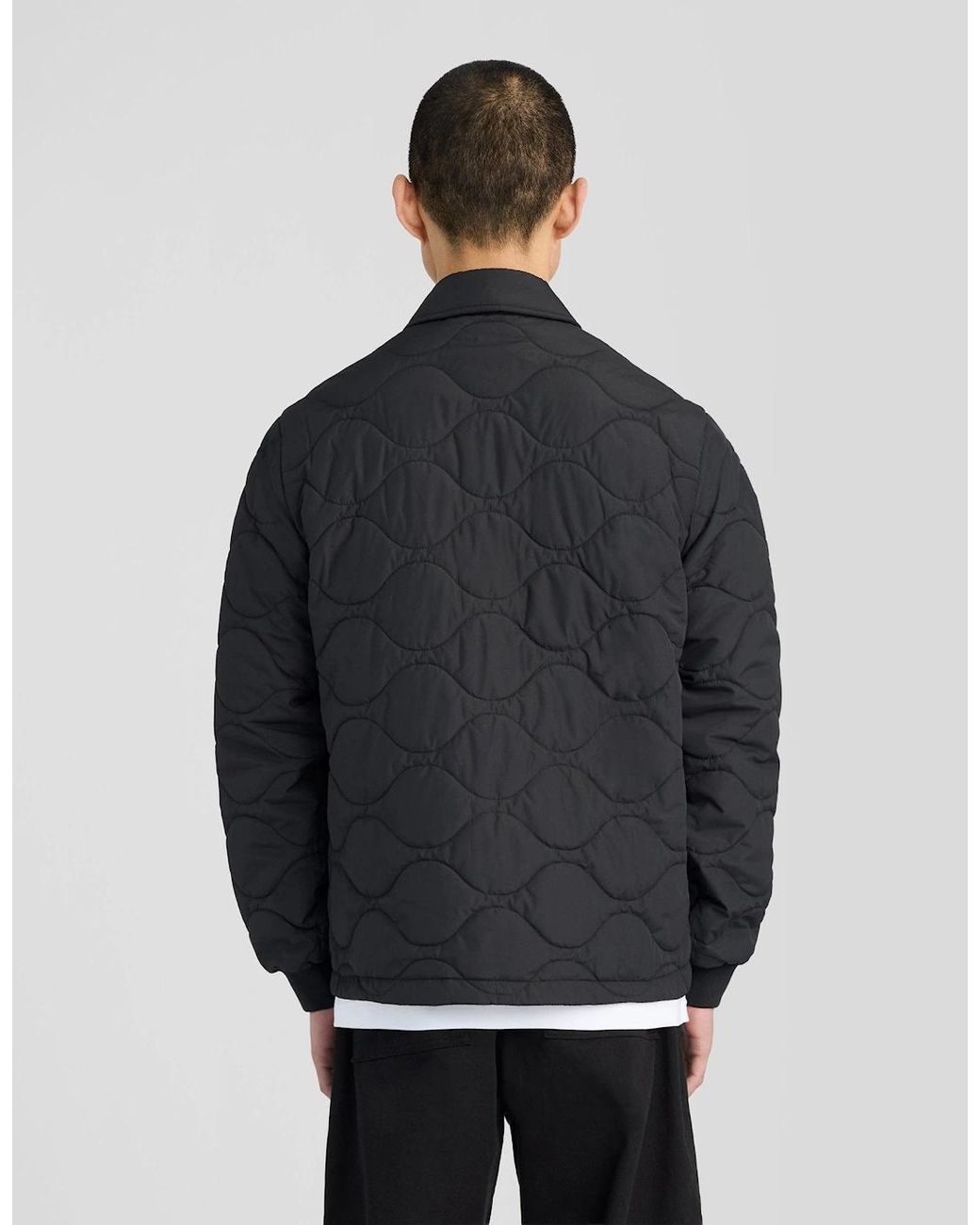 Lyle & Scott Gray Quilted Ripstop Jacket for men