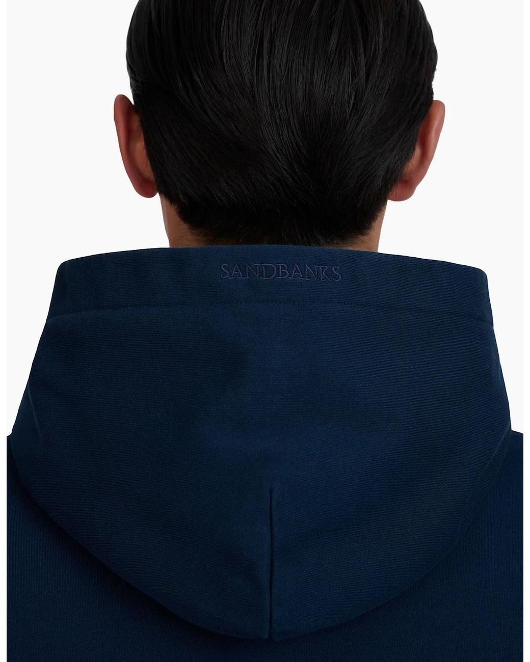 Sandbanks Blue Badge Logo Hoodie for men