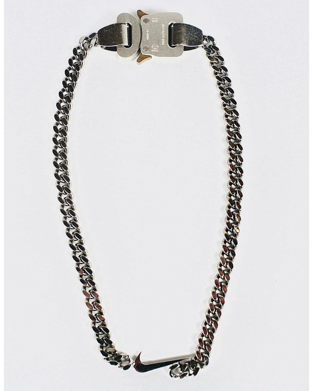 アクセサリー ALYX NIKE SWOOSH HERO CHAIN IN SILVER Alyx And Nike's Hero Necklaces Sell Out In Seconds
