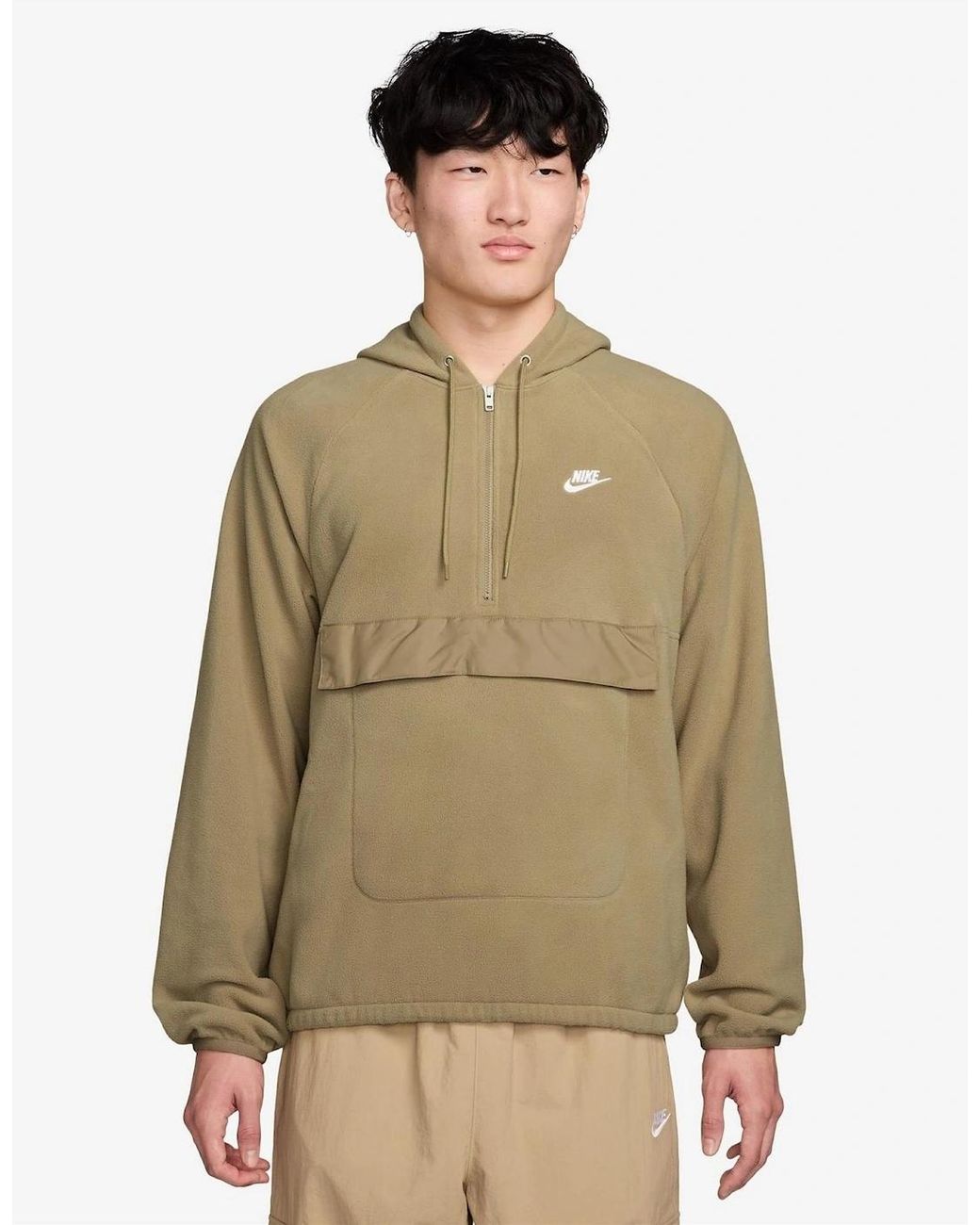 Nike Green Hooded Neck Raglan Sleeve Sweatshirt for men