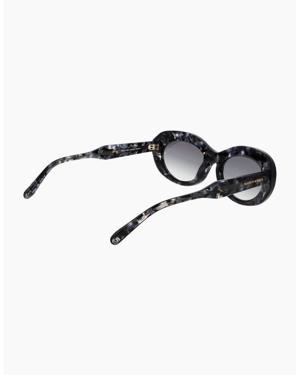Scotch & Soda Black Sunglasses Ss7034 010 53
