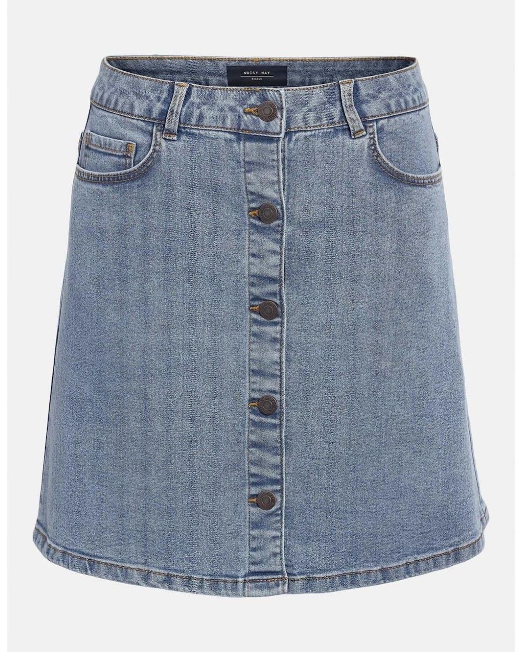 Noisy May Blue A-Shape A-Line Mini Skirt