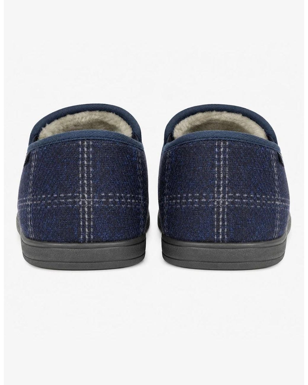 Dunlop Blue Owen Full Slippers Check for men