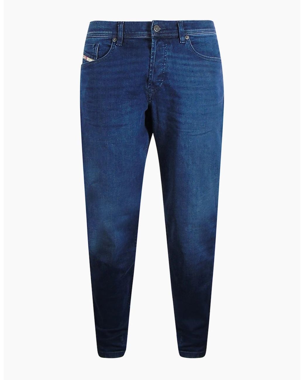 DIESEL Blue 2023 D-Finitive Dark Denim Pants for men